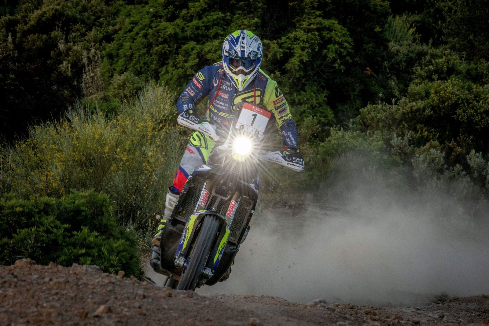 Los grandes del Dakar enseñan el paisaje rural de Andalucía