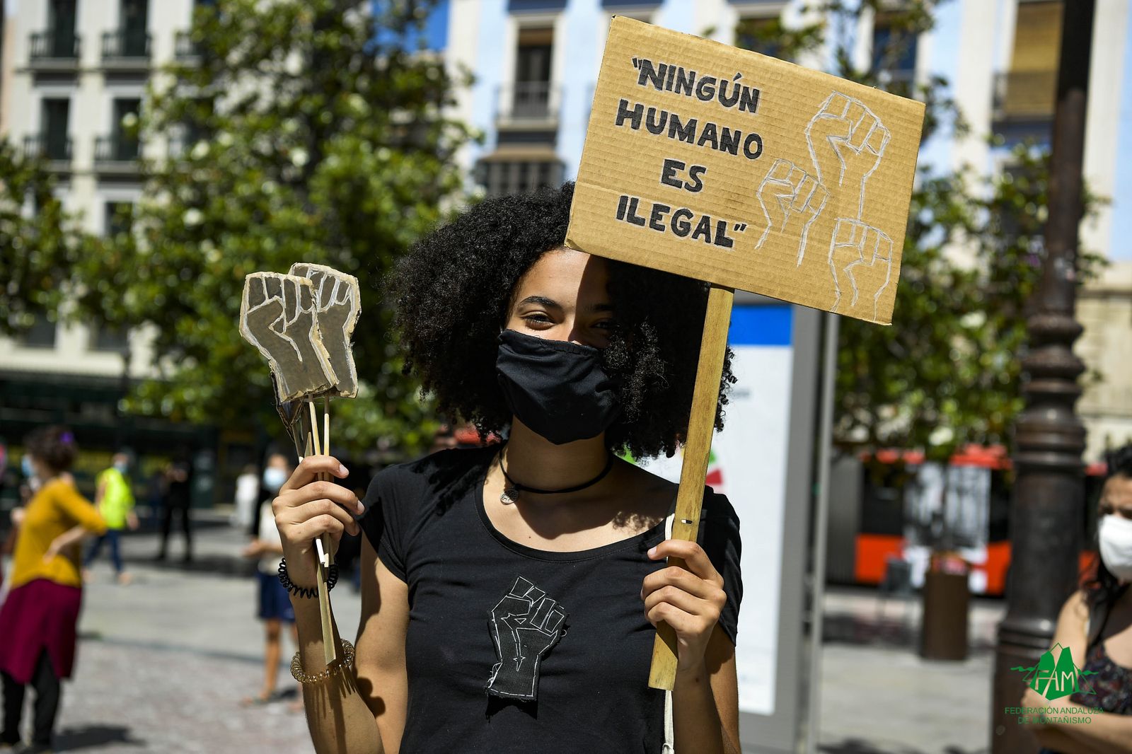 Manifestación contra el racismo.