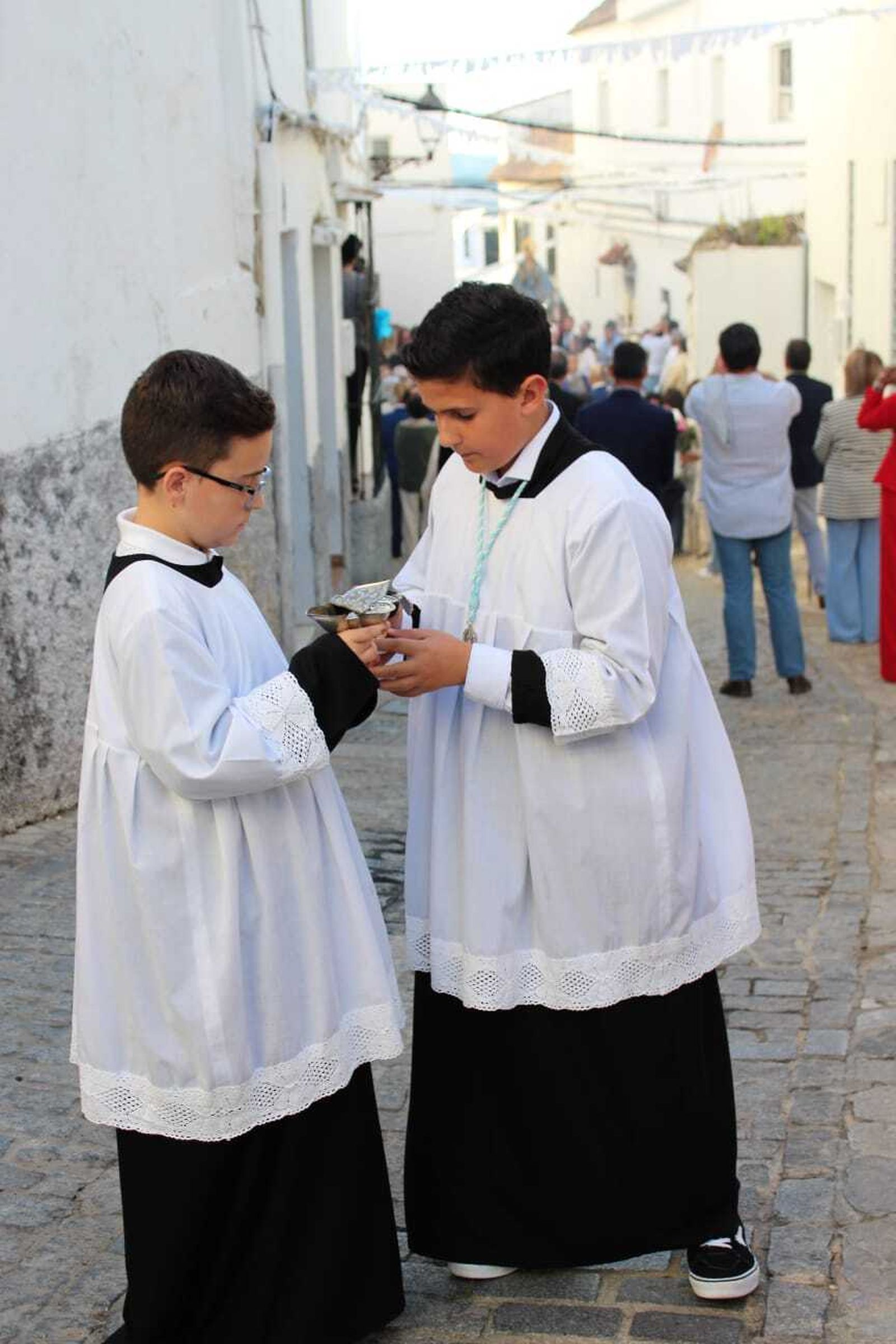 Imágenes del traslado de la Virgen de los Santos al Beaterio de Jesús, María y José
