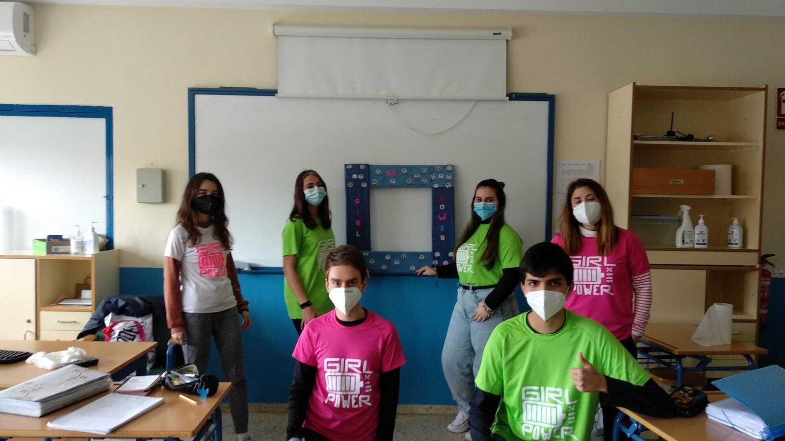 Una de las aulas del IES Andrés Benítez.