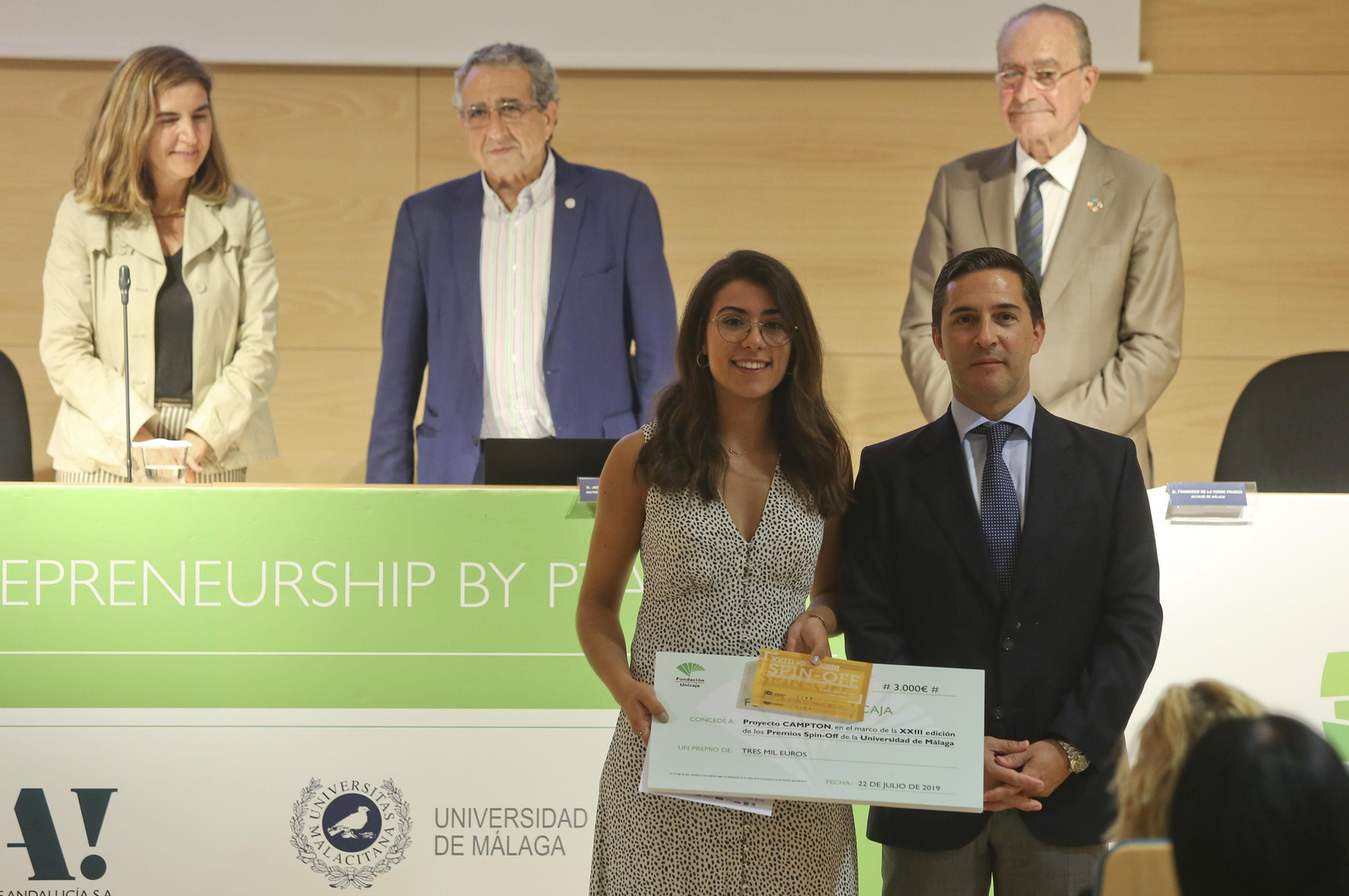 Las fotos de los premios del concurso de Spin-Off de la UMA 2019 Las fotos de los premios del concurso de Spin-Off de la UMA 2019