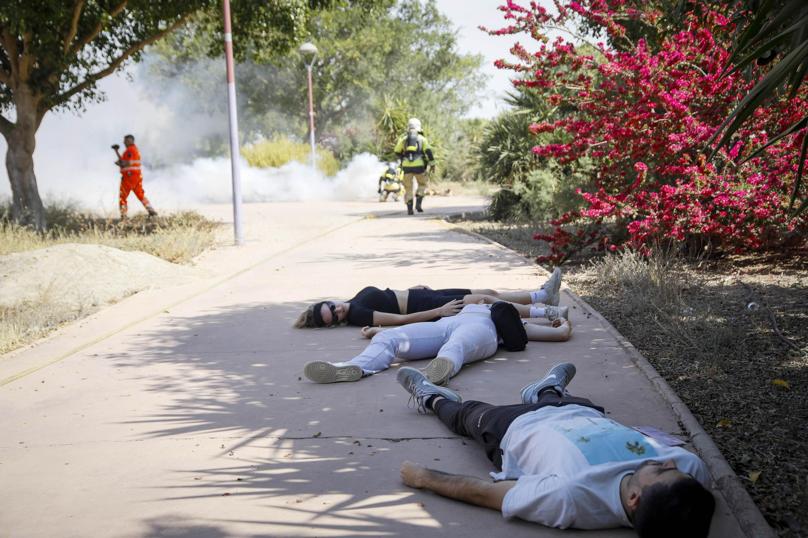 Las mejores imágenes del simulacro emergencias 061