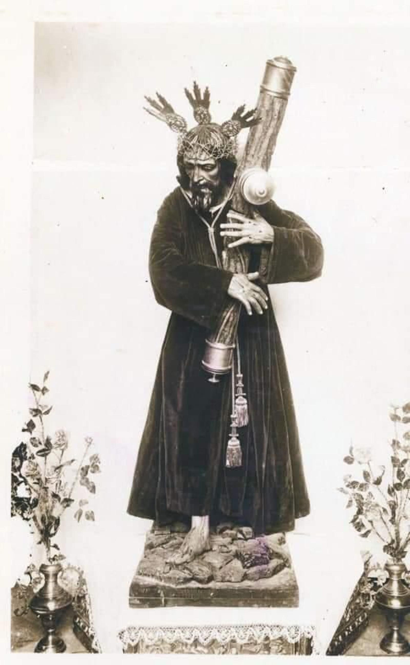 Estampa antigua del Nazareno algabeño en la que se inspira el cartel.