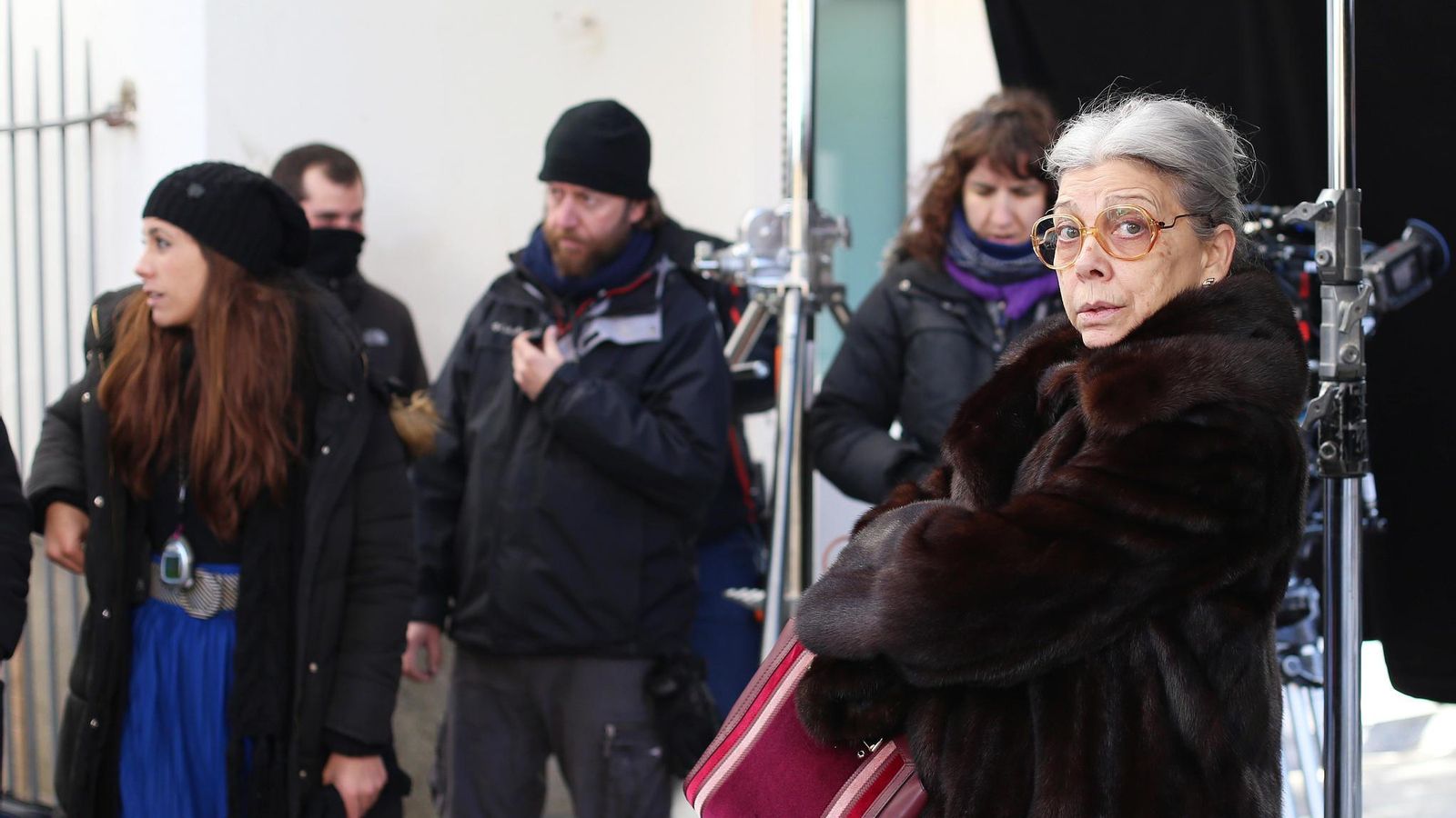 Kiti Mánver, caracterizada para su papel.