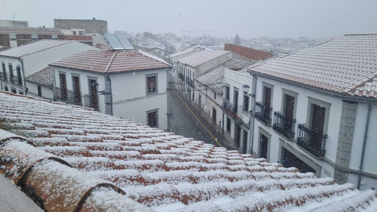 La nieve cubre Villanueva de Córdoba. La nieve cubre Villanueva de Córdoba.