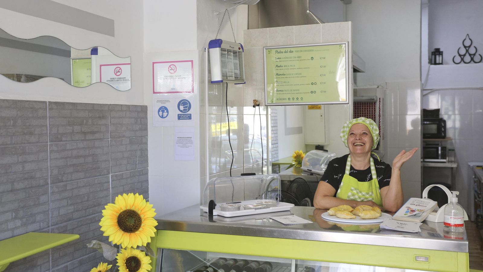 Nanci dueña del establecimiento Vida libre de gluten.