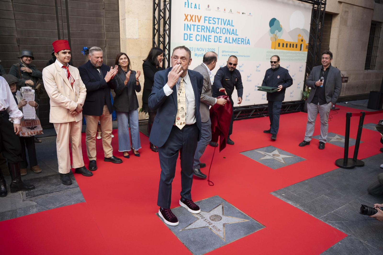 La estrella a JOHN RHYS-DAVIES luce en el paseo de la fama de Almería