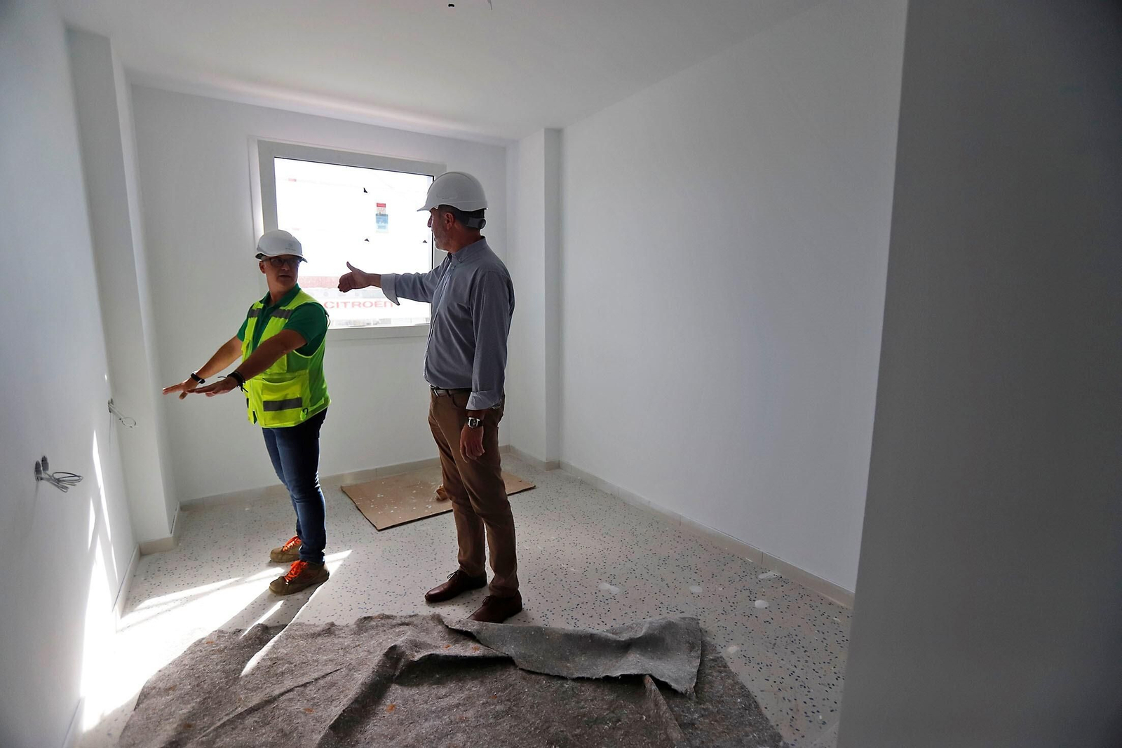 Imágenes de las obras de la residencia de estudiantes de Huelva