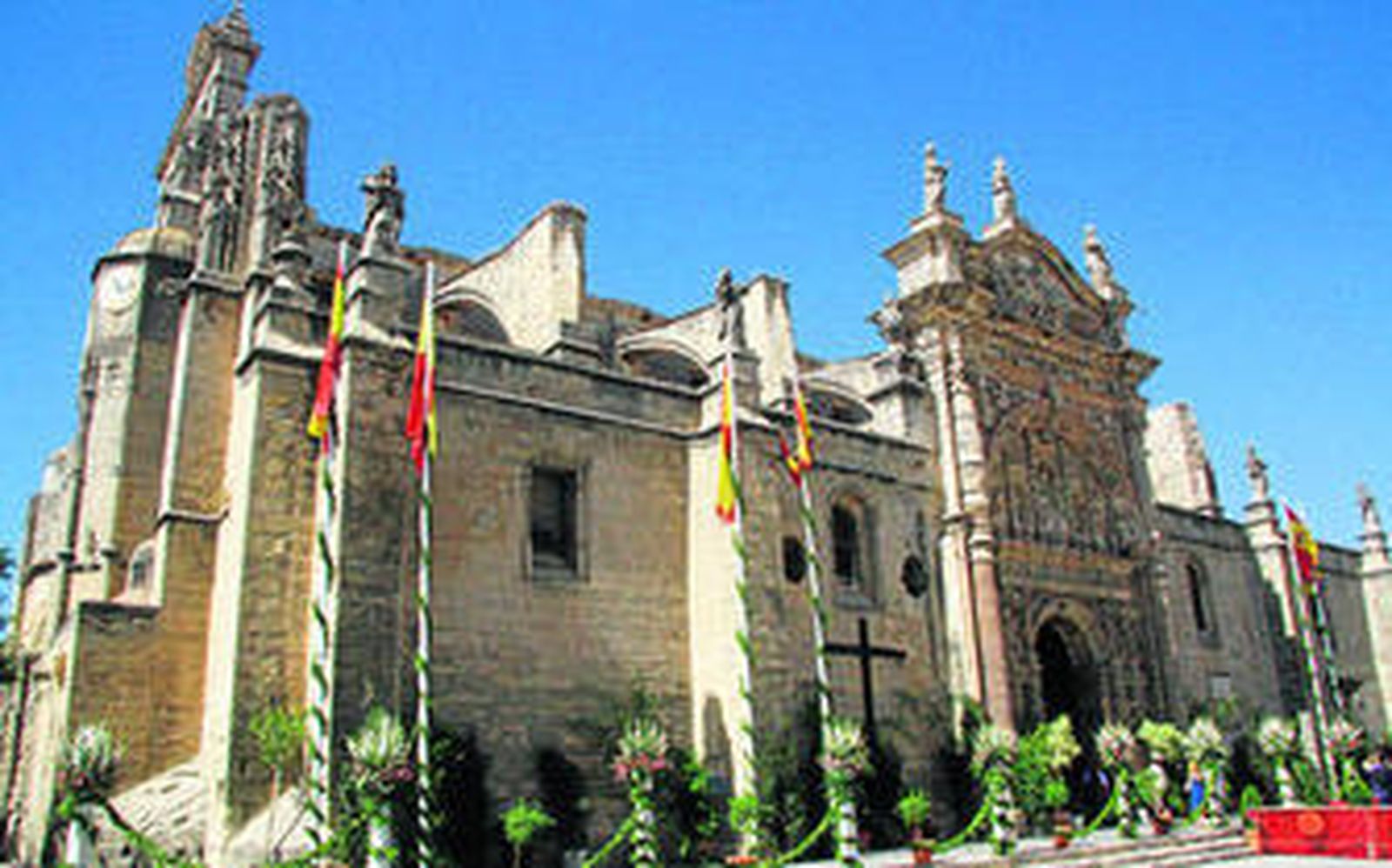 La Iglesia Mayor Prioral, engalanada con motivo de una de las últimas celebraciones religiosas que ha acogido, la festividad de la Patrona.