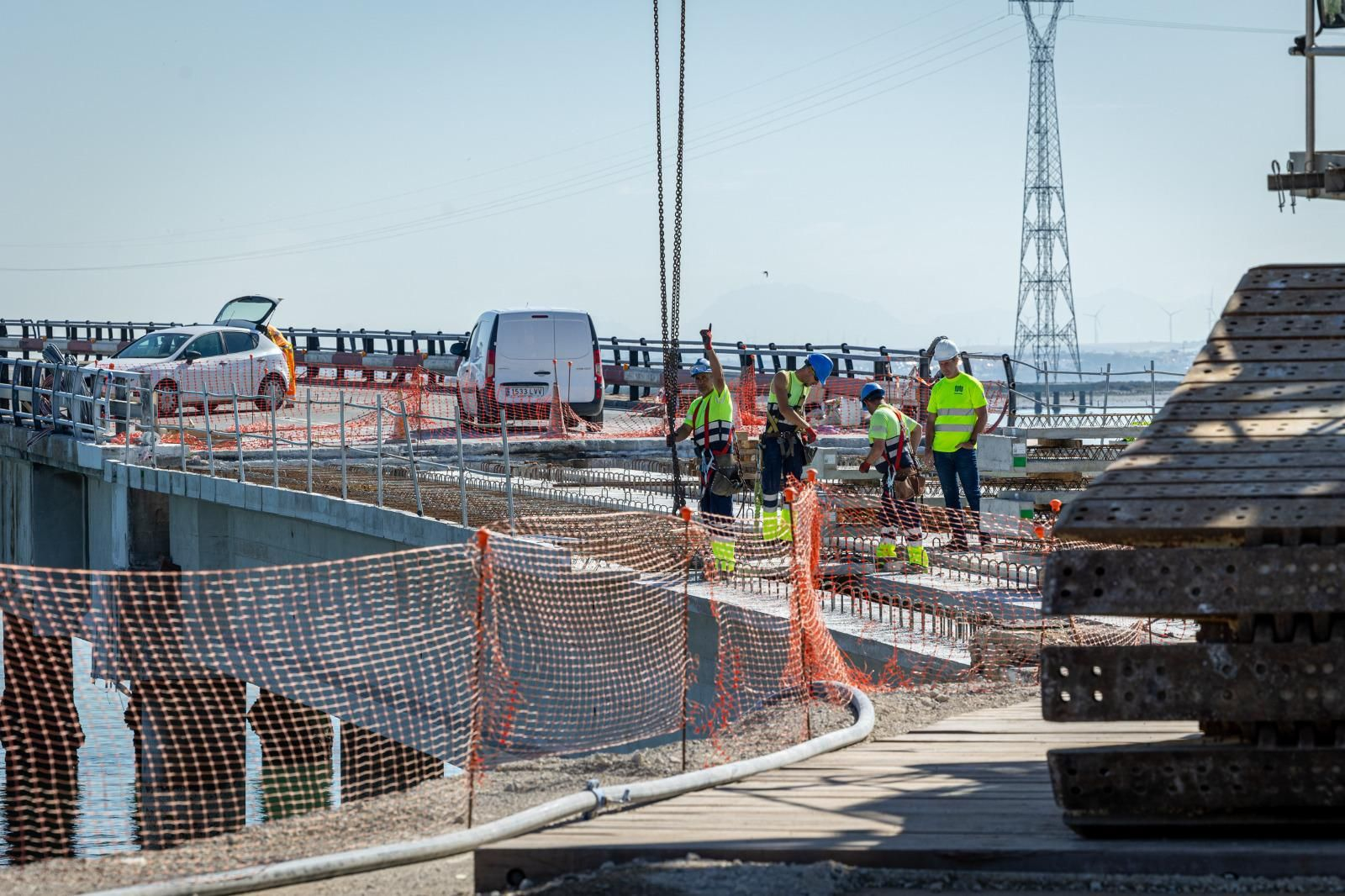 Las obras del puente Carranza en Cádiz, en imágenes