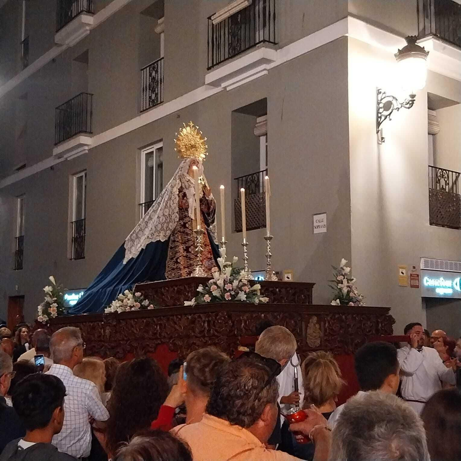 La imagen que salió este sábado en procesión por Cádiz.