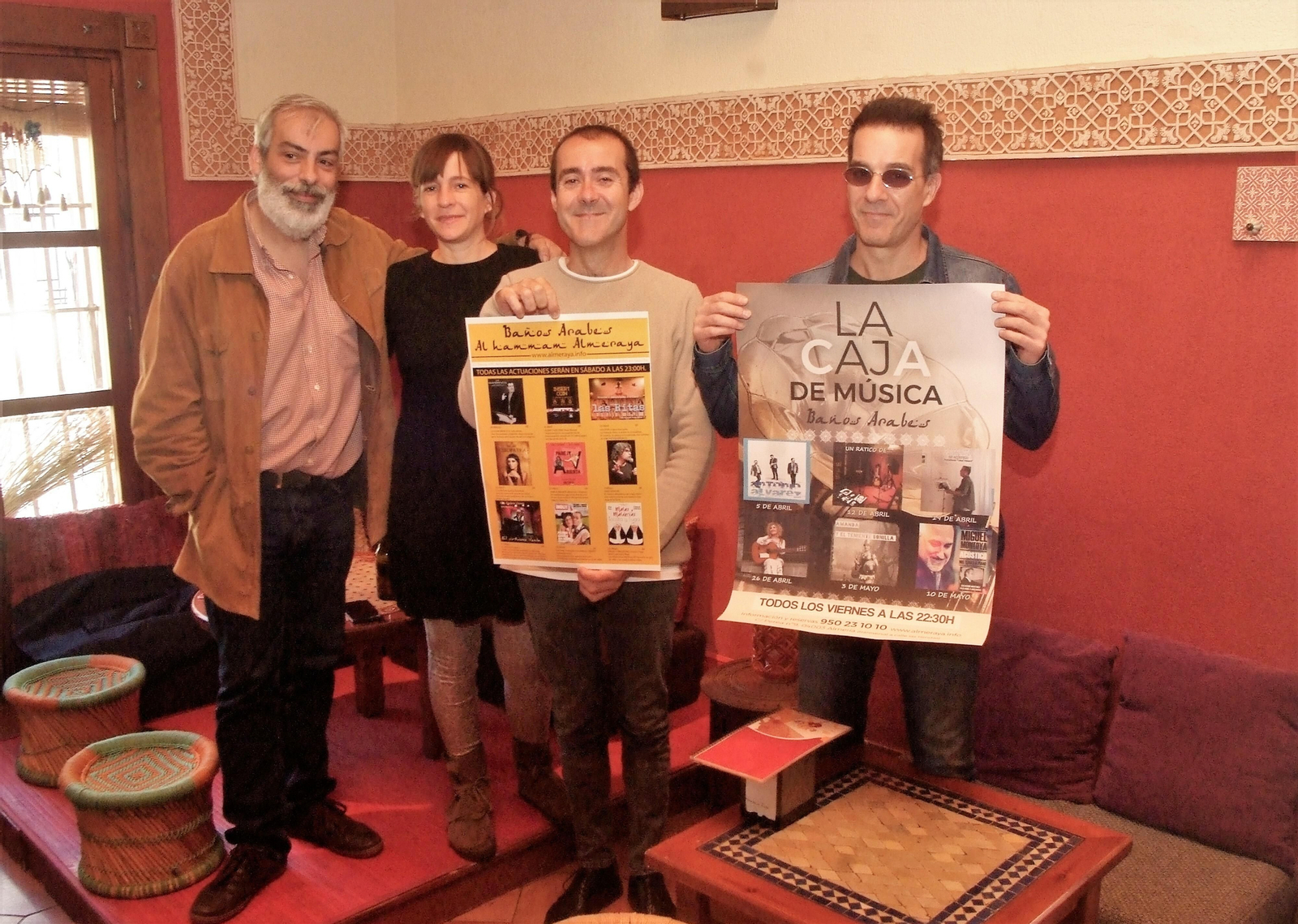 Antonio de la Trinidad Ruiz, Rosa Jiménez, Fernando Labordeta y Alberto Bonilla.