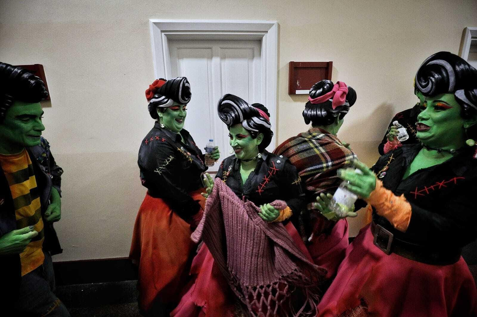 Coro Vive! en camerinos