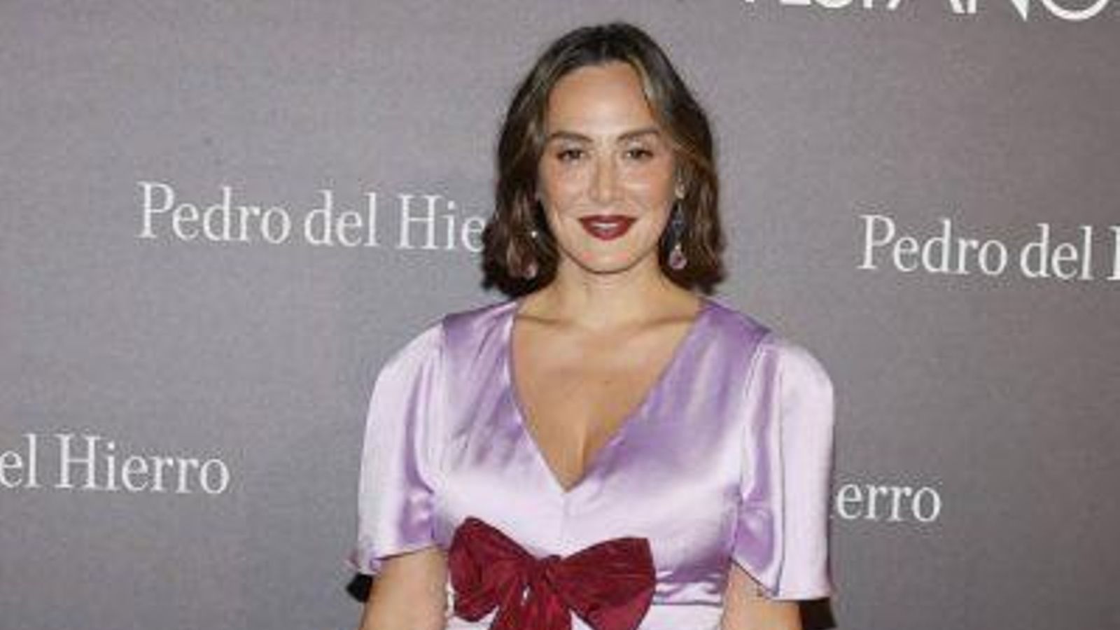Tamara Falcó en la presentación de la exposición homenaje a Pedro del Hierro