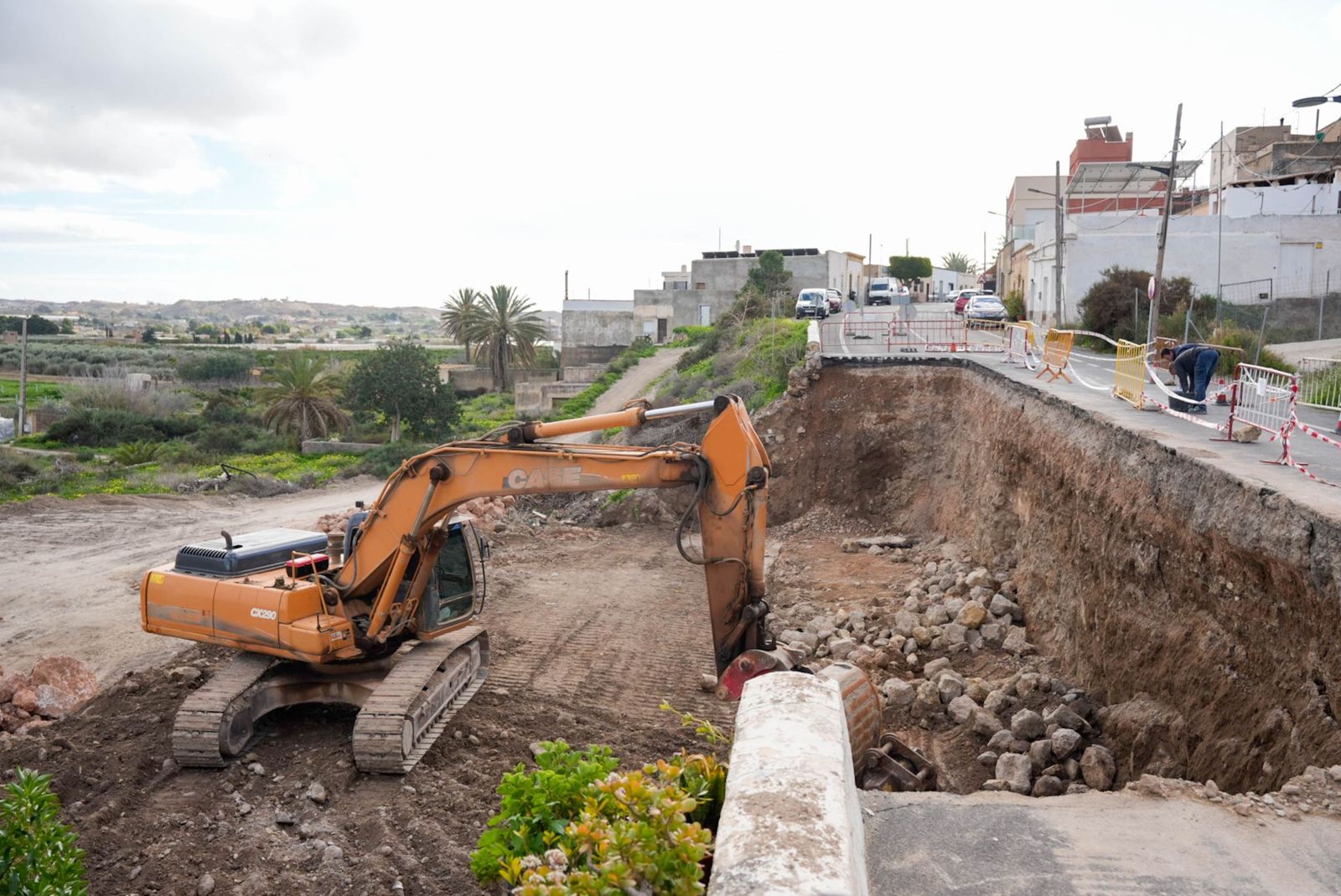 Aparición de restos arqueológicos en las obras de la carretera de El Chuche