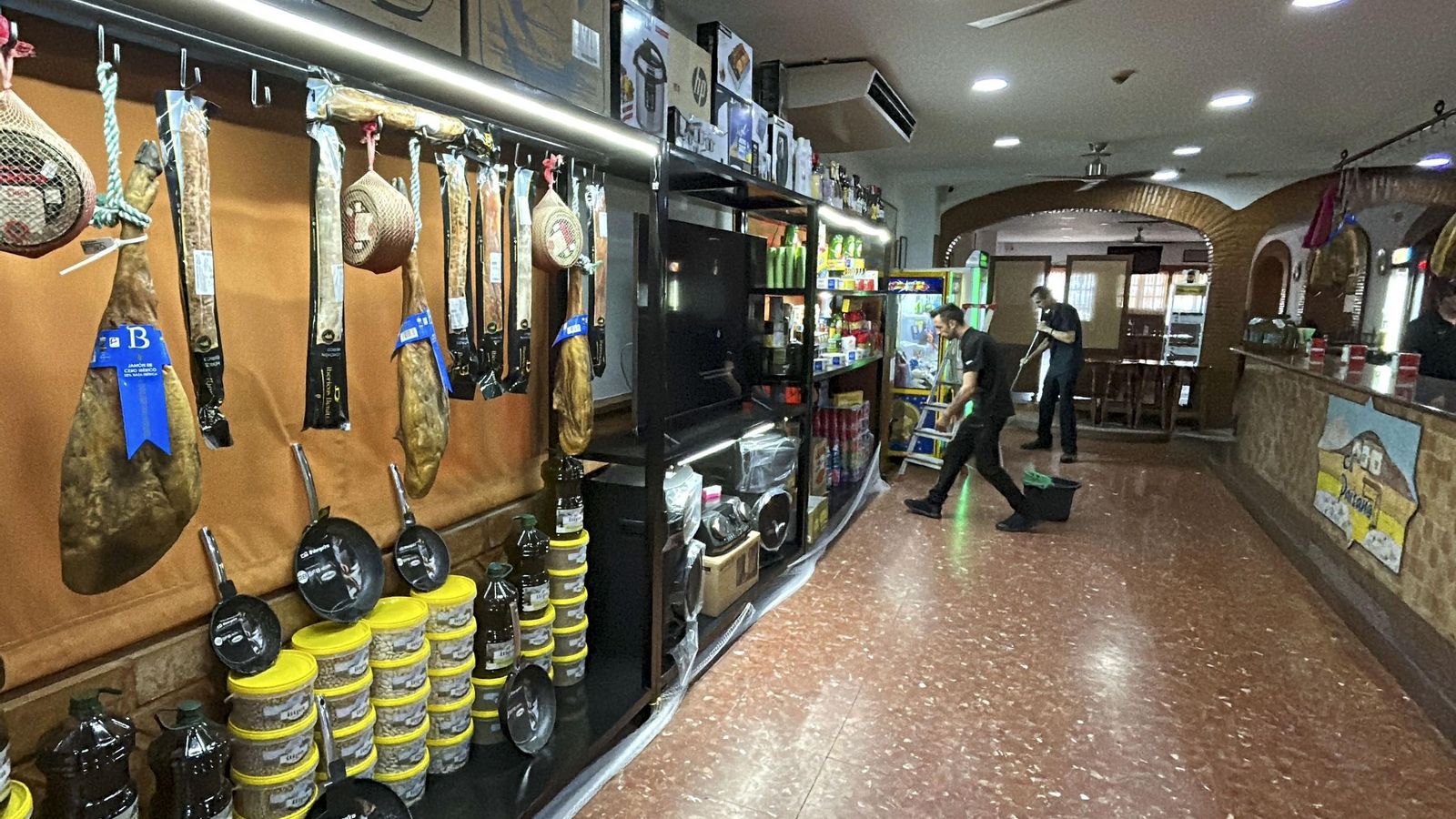 Cesta de Navidad de la venta El Paisano, en Utrera