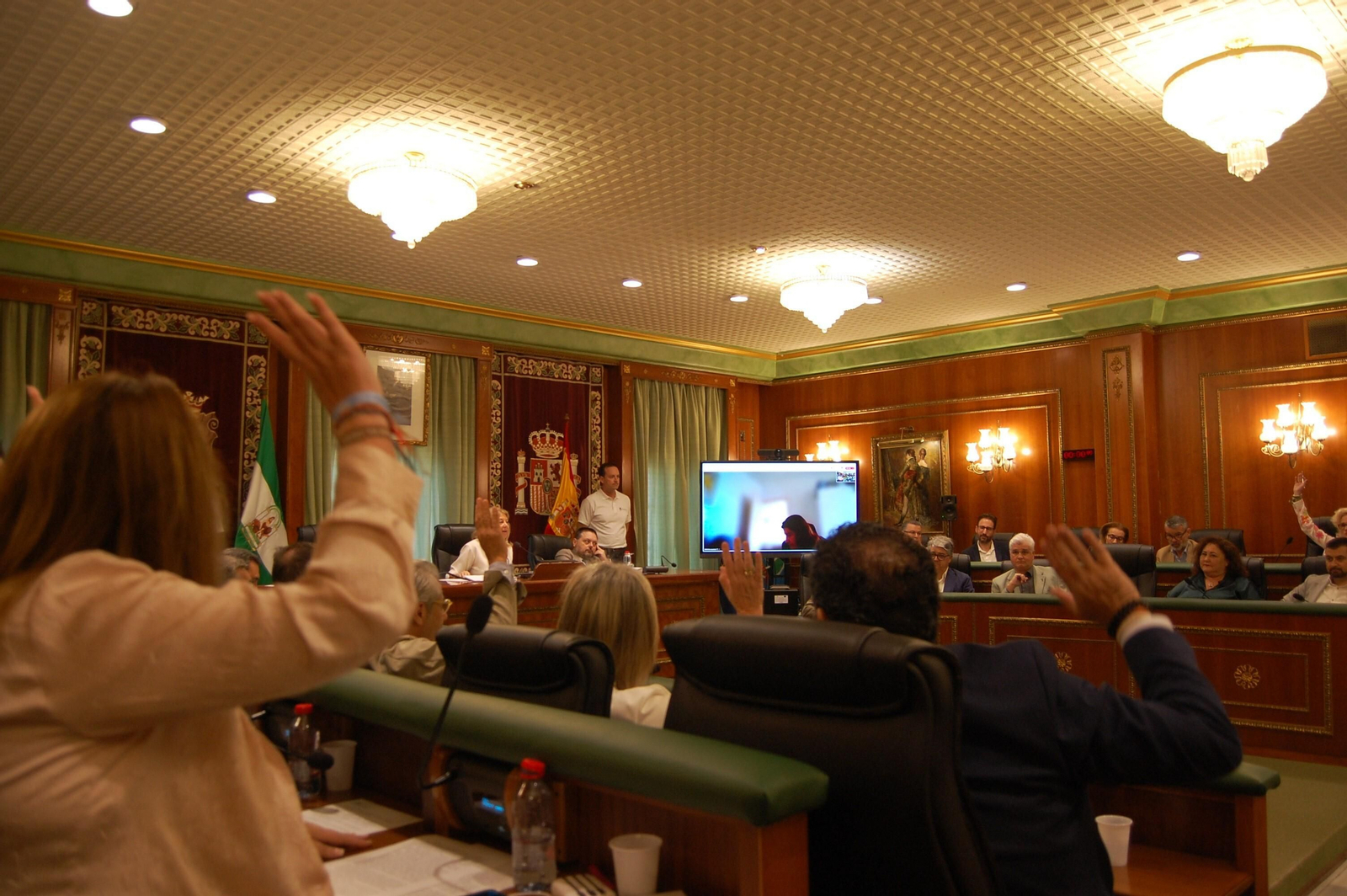 Una votación del Pleno celebrado este viernes. Una votación del Pleno celebrado este viernes.