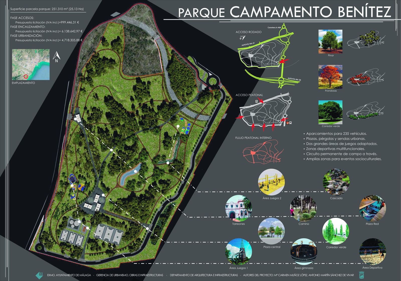 Uno de los planos de la actuación prevista en la urbanización del antiguo campamento Benítez.