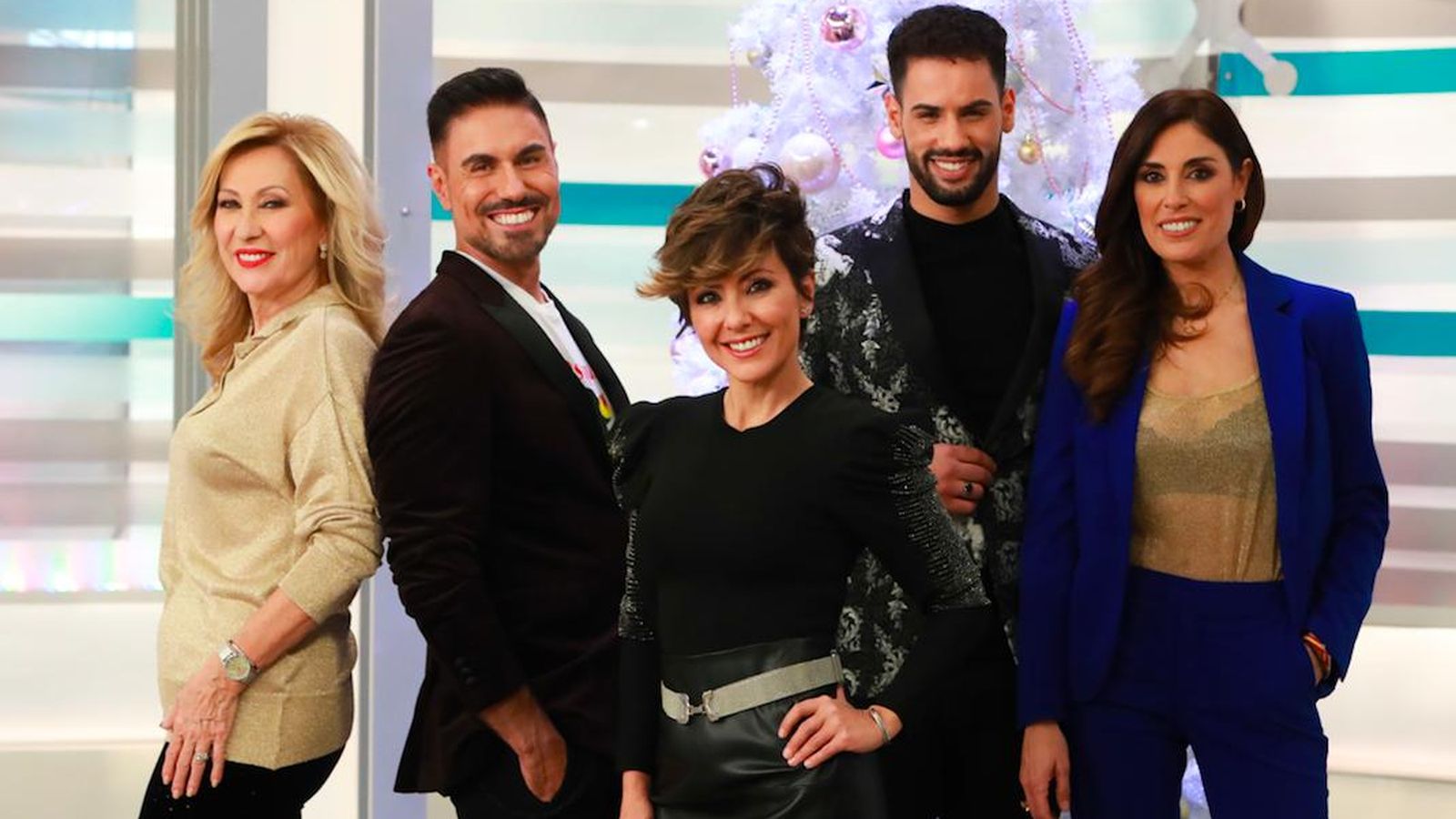 Sonsoles, con Rosa Benito, Miguel Ángel Nicolás, Asraf Beno (quien desde febrero ya no es colaborador) y Ana Terradillos, colaboradores de 'Ya es mediodía'.