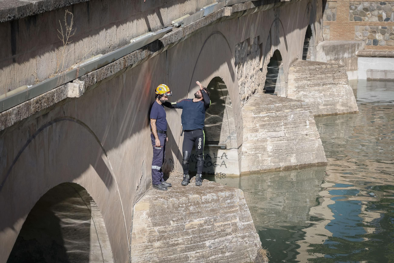 El simulacro ante una inundación en Granada, en imágenes