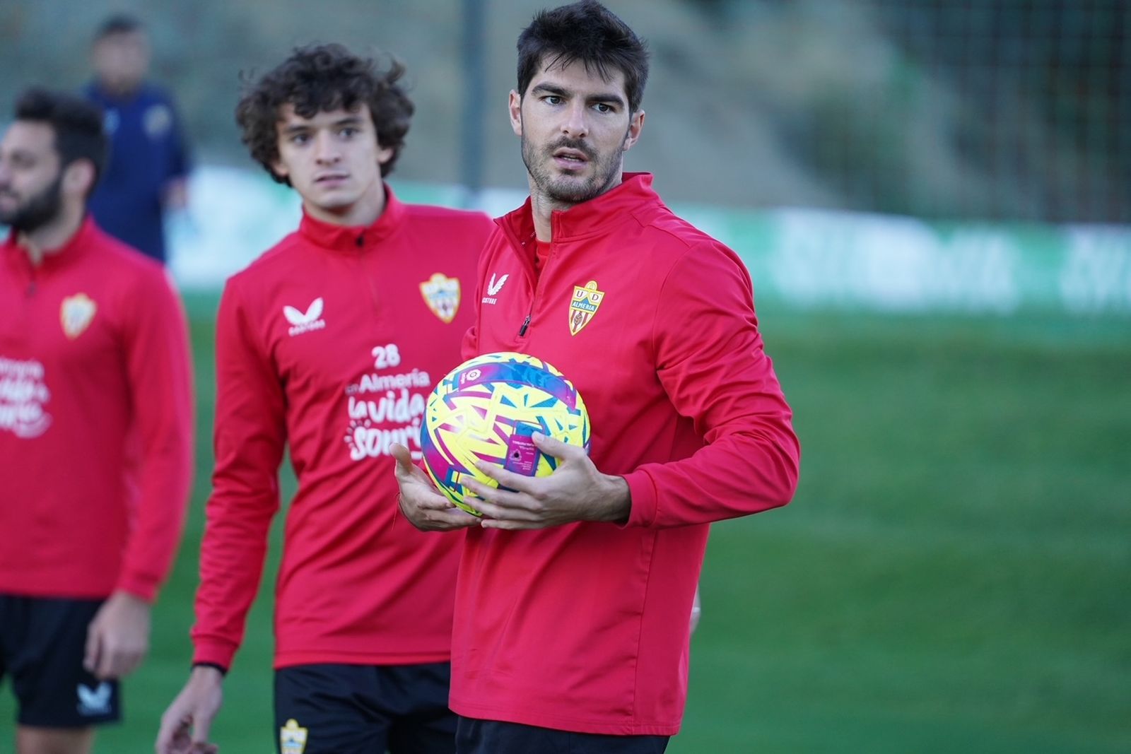 Melero hace su primera pretemporada como rojiblanco, ya que en verano no pudo