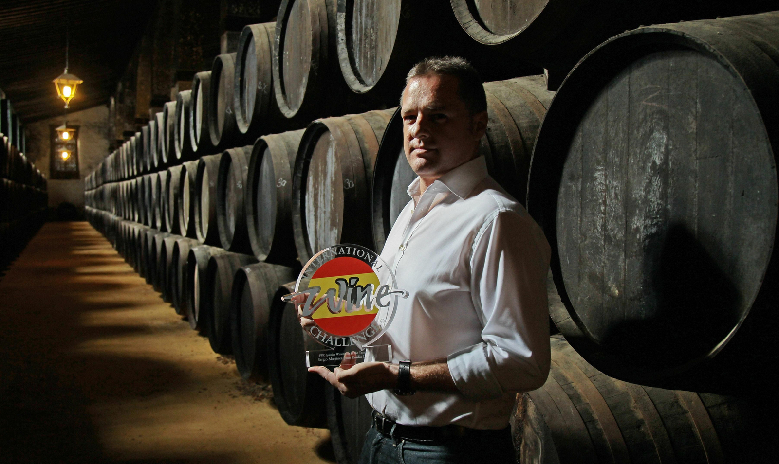 Sergio Martínez, enólogo de Lustau, aspira a hacerse por tercer año con el título al mejor enoólogo de vinos generosos.