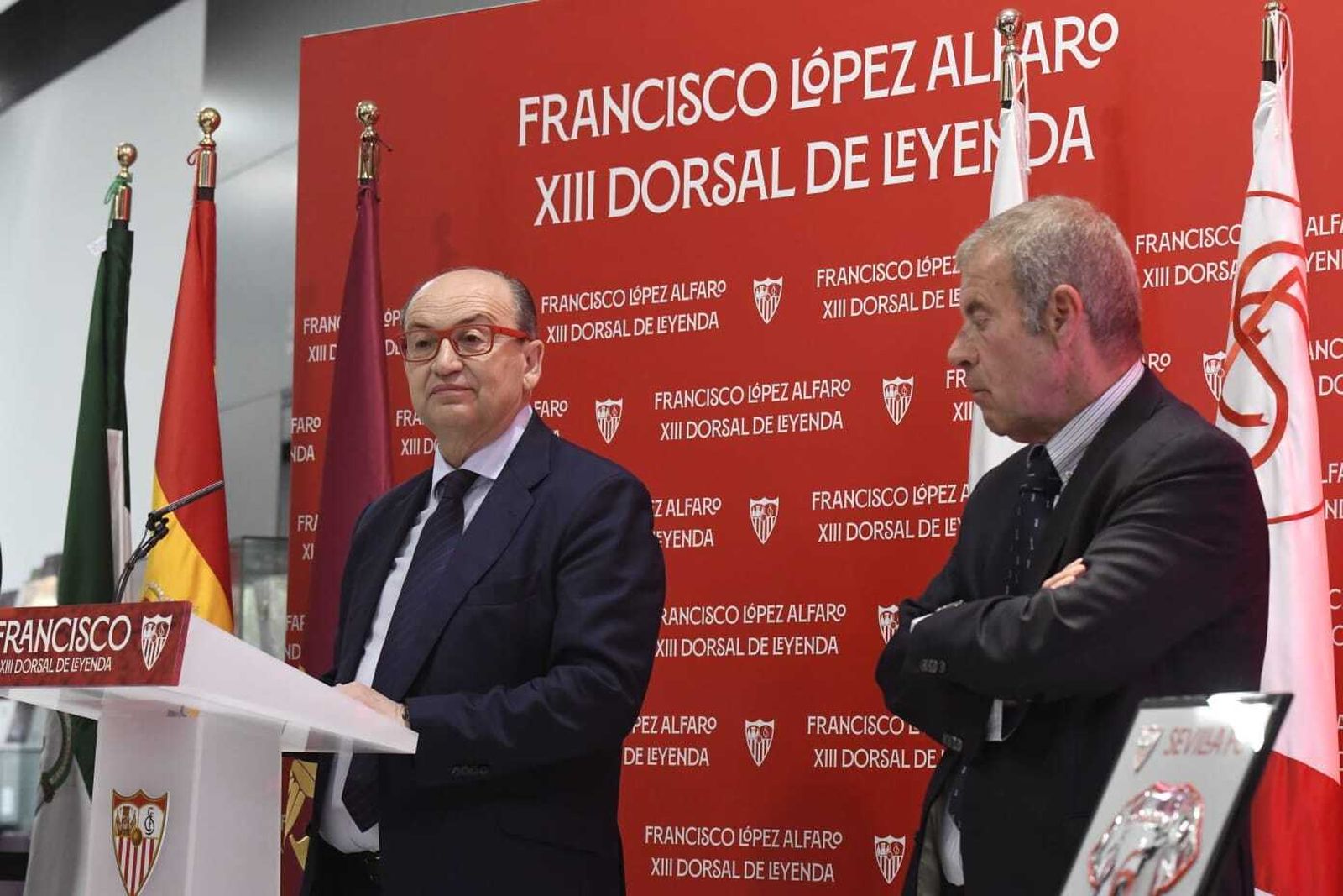 Las imágenes del Dorsal de Leyenda del Sevilla a Francisco