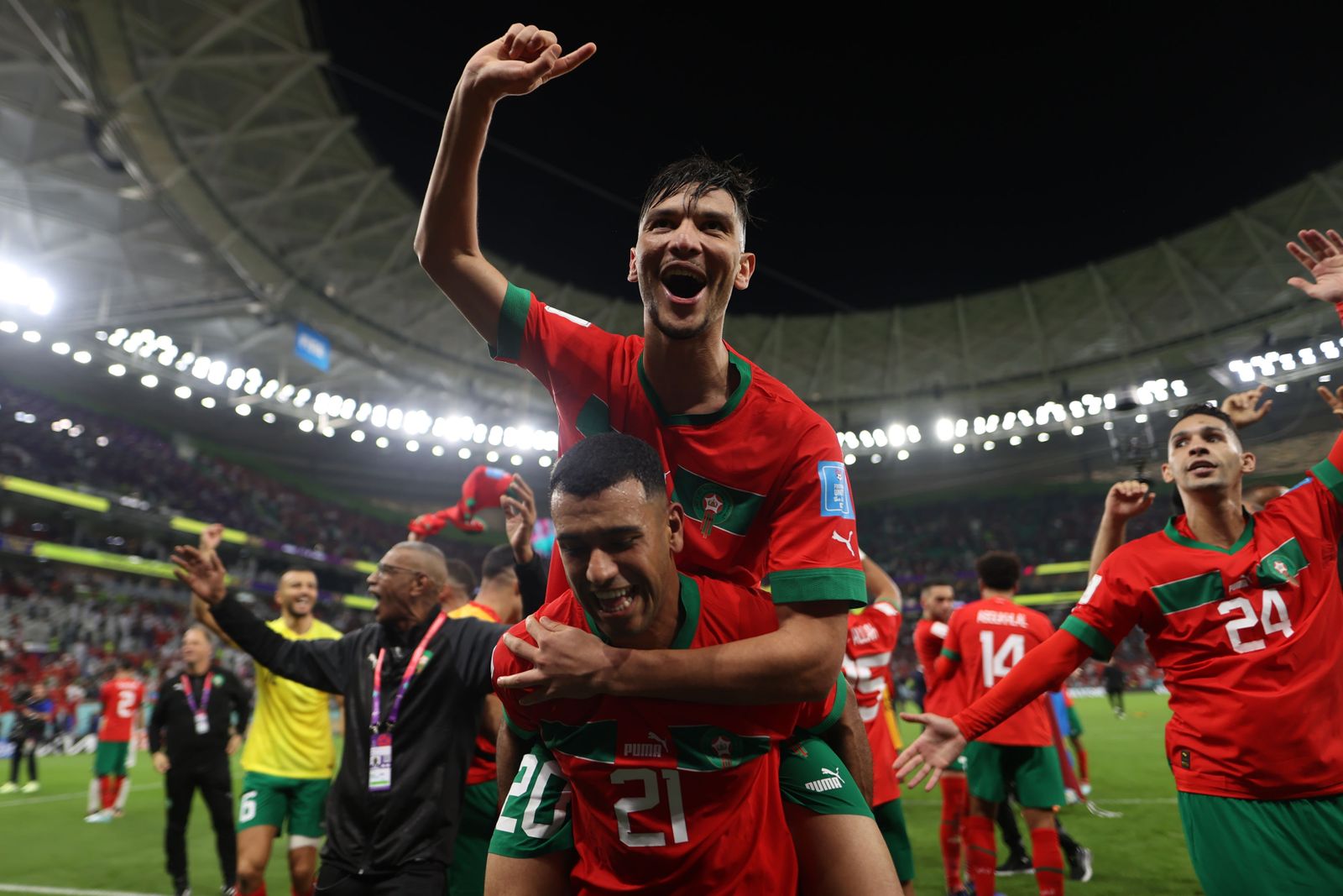 Las imágenes del Marruecos - Portugal de los cuartos de final del Mundial de Qatar