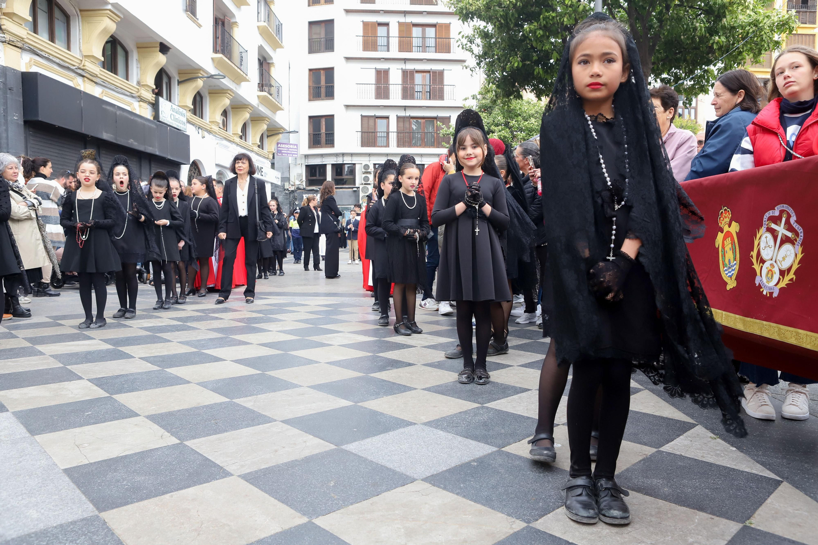 Fotos de la procesión infantil del colegio Nuestra Señora de los Milagros de Algeciras