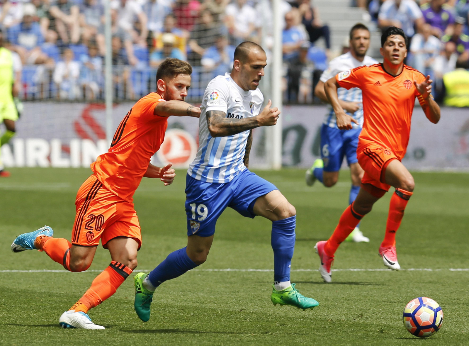 Las imágenes del Málaga-Valencia