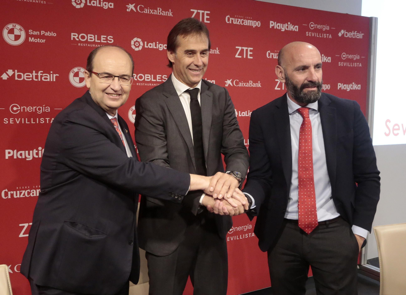 Las imágenes de Lopetegui como entrenador del Sevilla fc