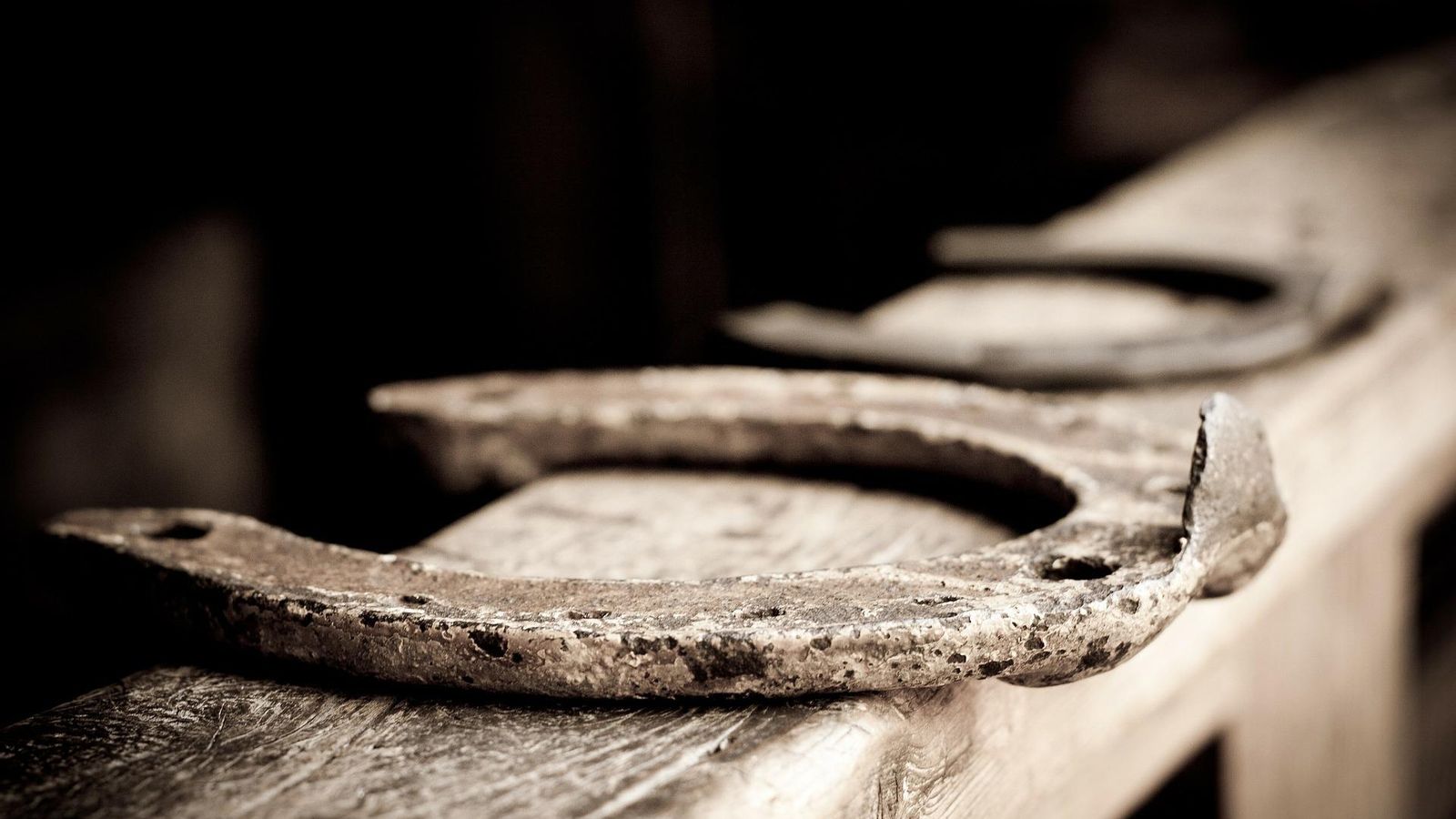 Herradura de metal en la que poder colgar el décimo de Lotería de Navidad