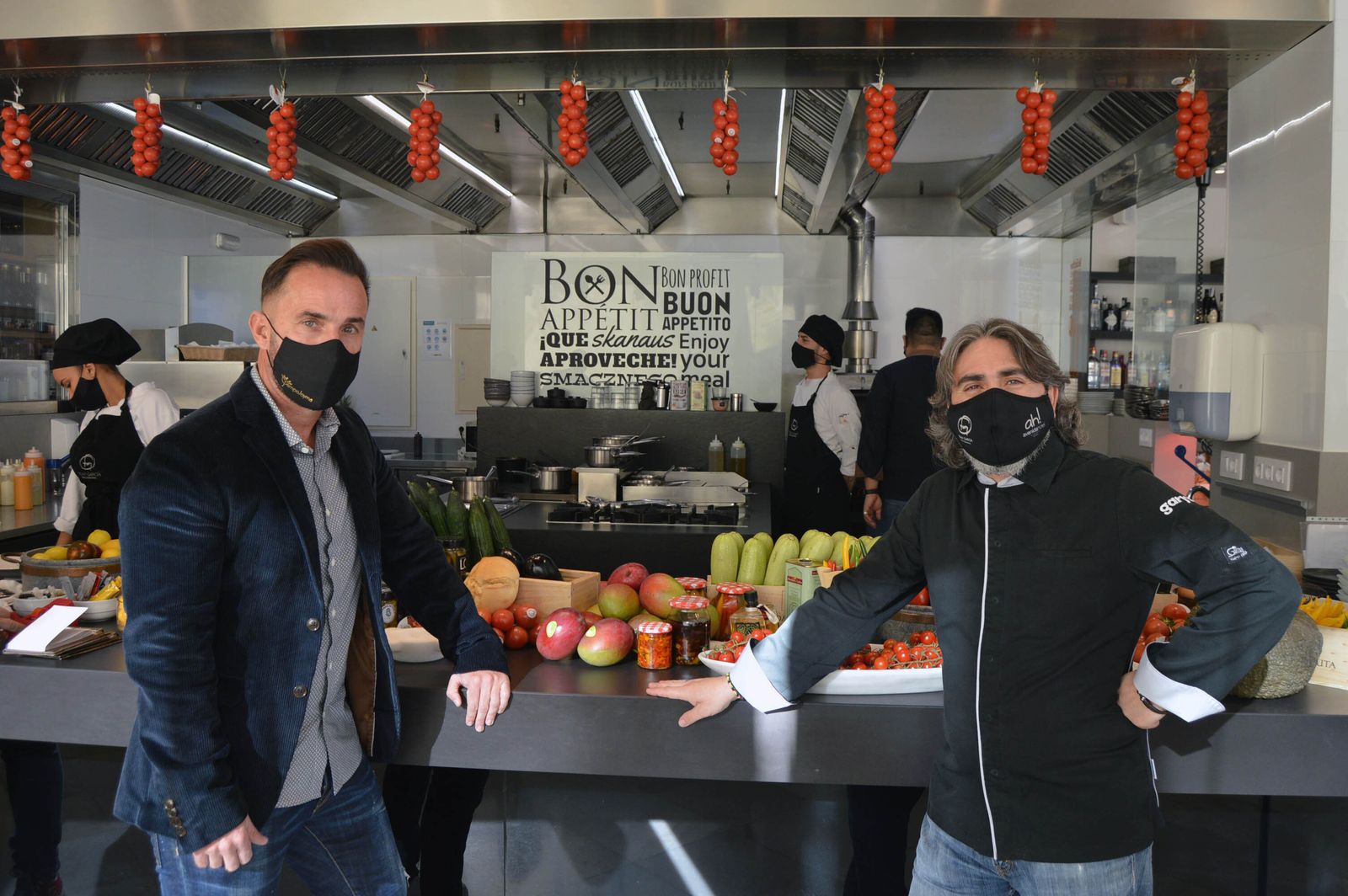 Menú degustación elaborado por el chef Tony García y Francisco Jesús Montoya, fundador y gerente de Bio Campojoyma.