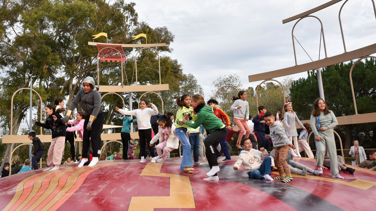 La inauguración del parque Barbésula en Guadiaro, en imágenes