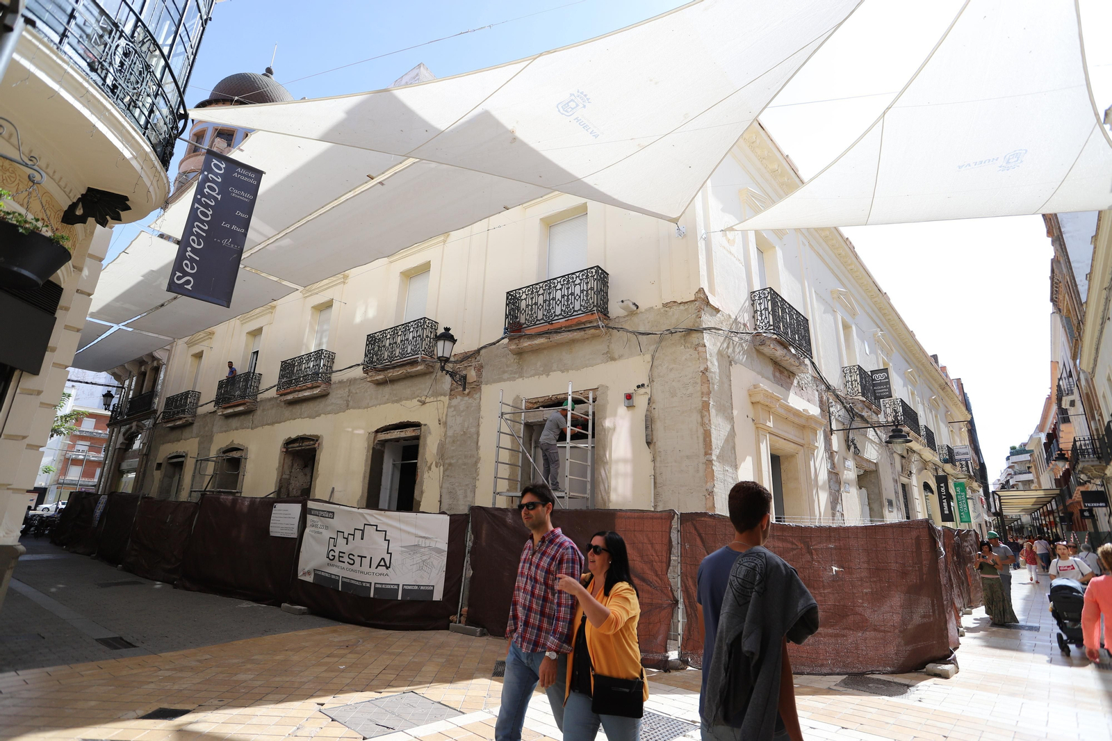 Imágenes de las obras de reforma del edificio de la calle Palacio