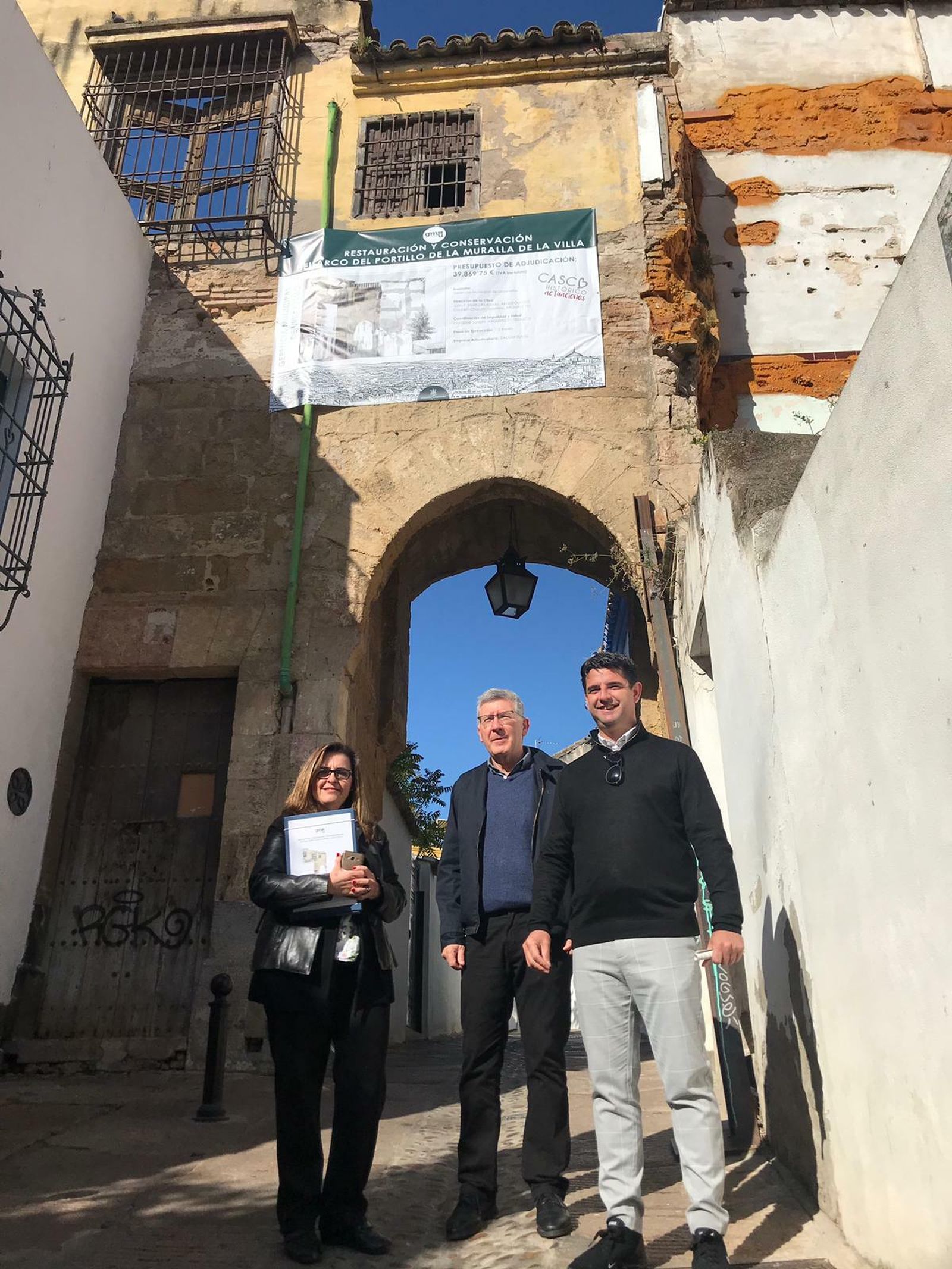 Carmen Chacón, Emilio García y Pedro García