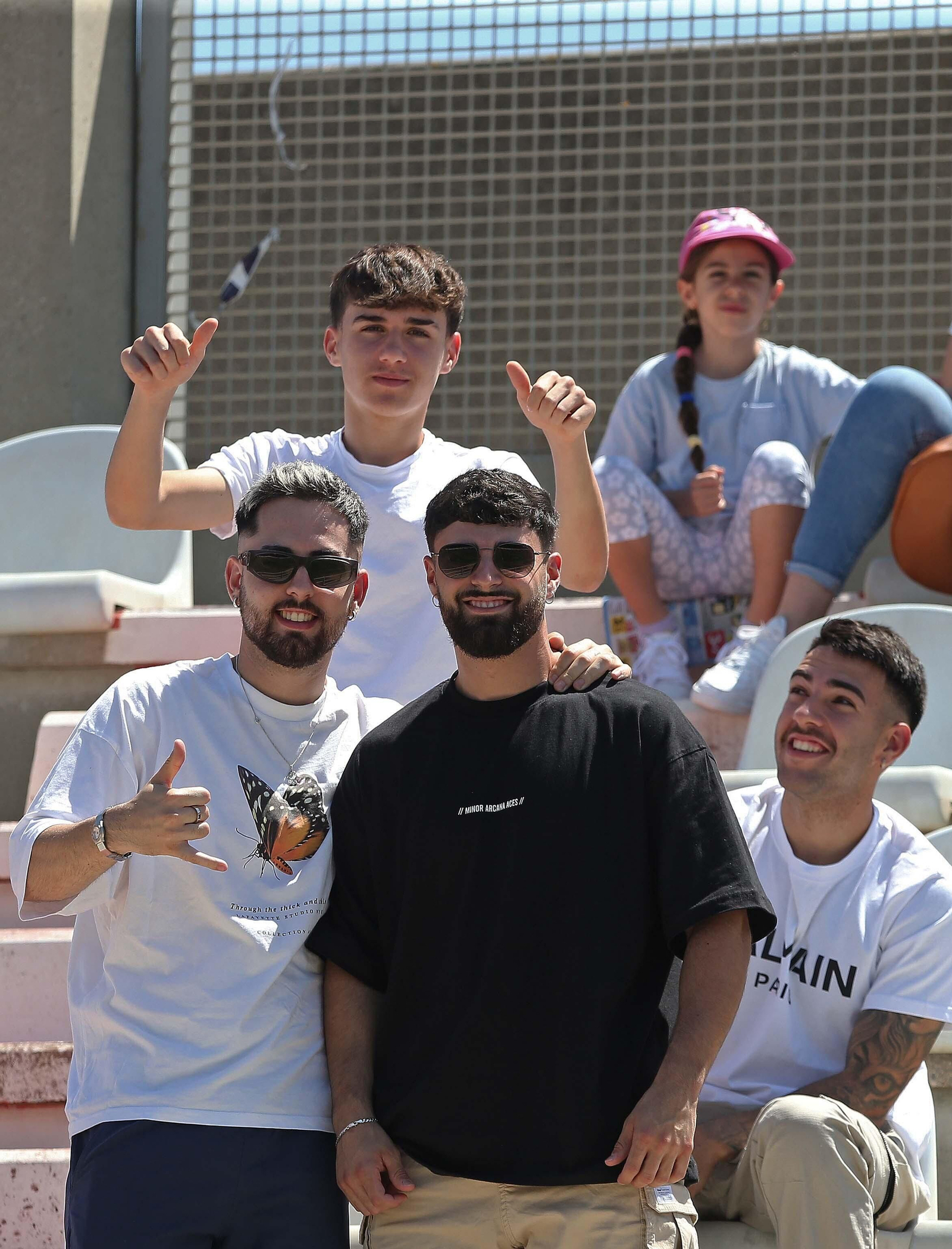 Fotos de la afición durante el Algeciras - Celta B en el estadio Nuevo Mirador