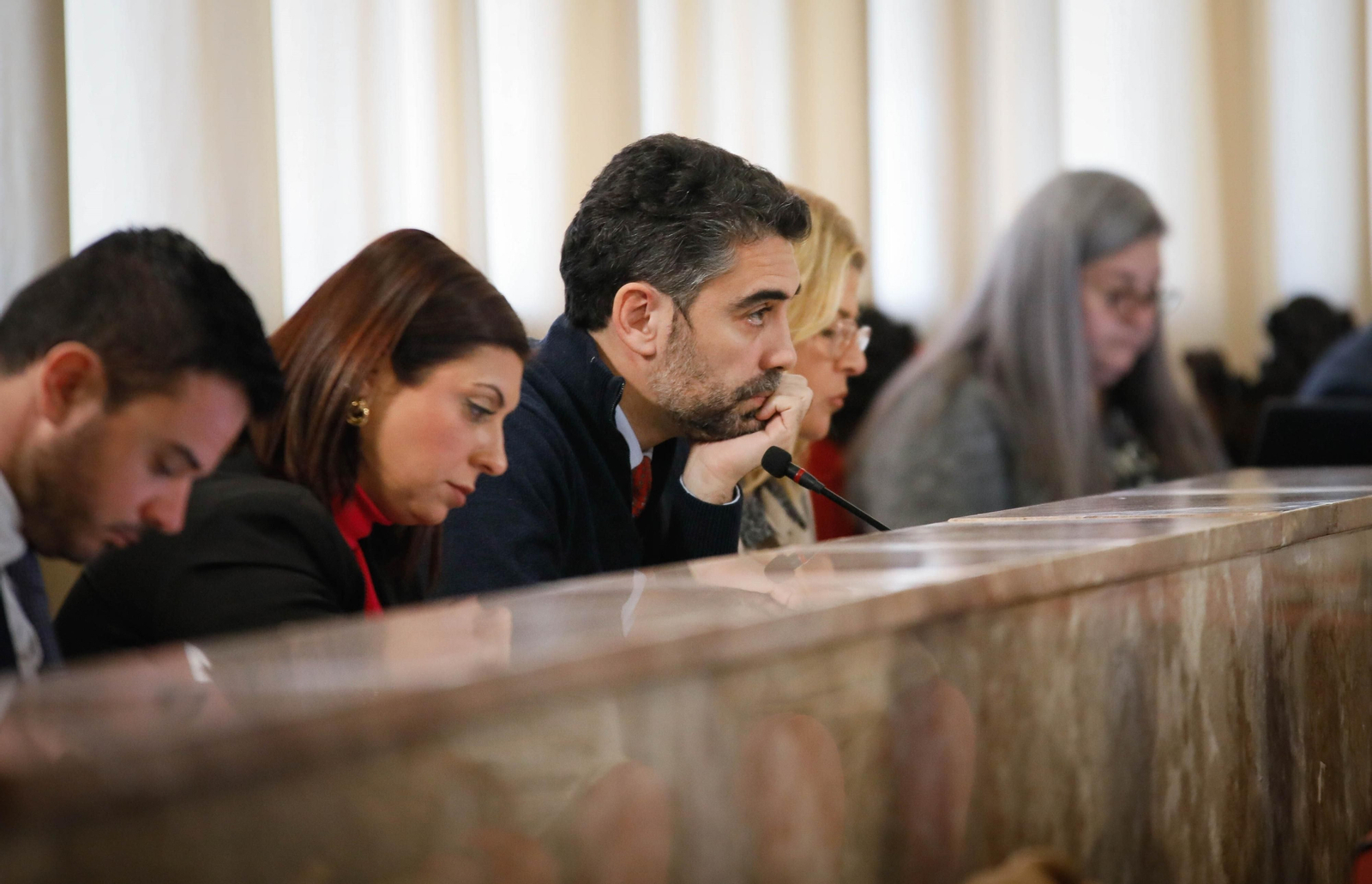 Joaquín Pérez de la Blanca, en el Pleno del Ayuntamiento
