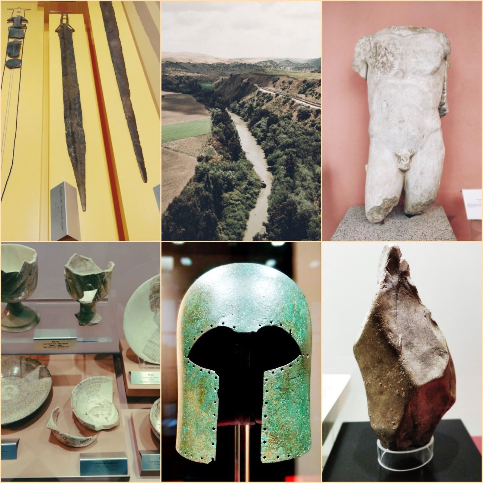 Algunas piezas del Museo Arqueológico.