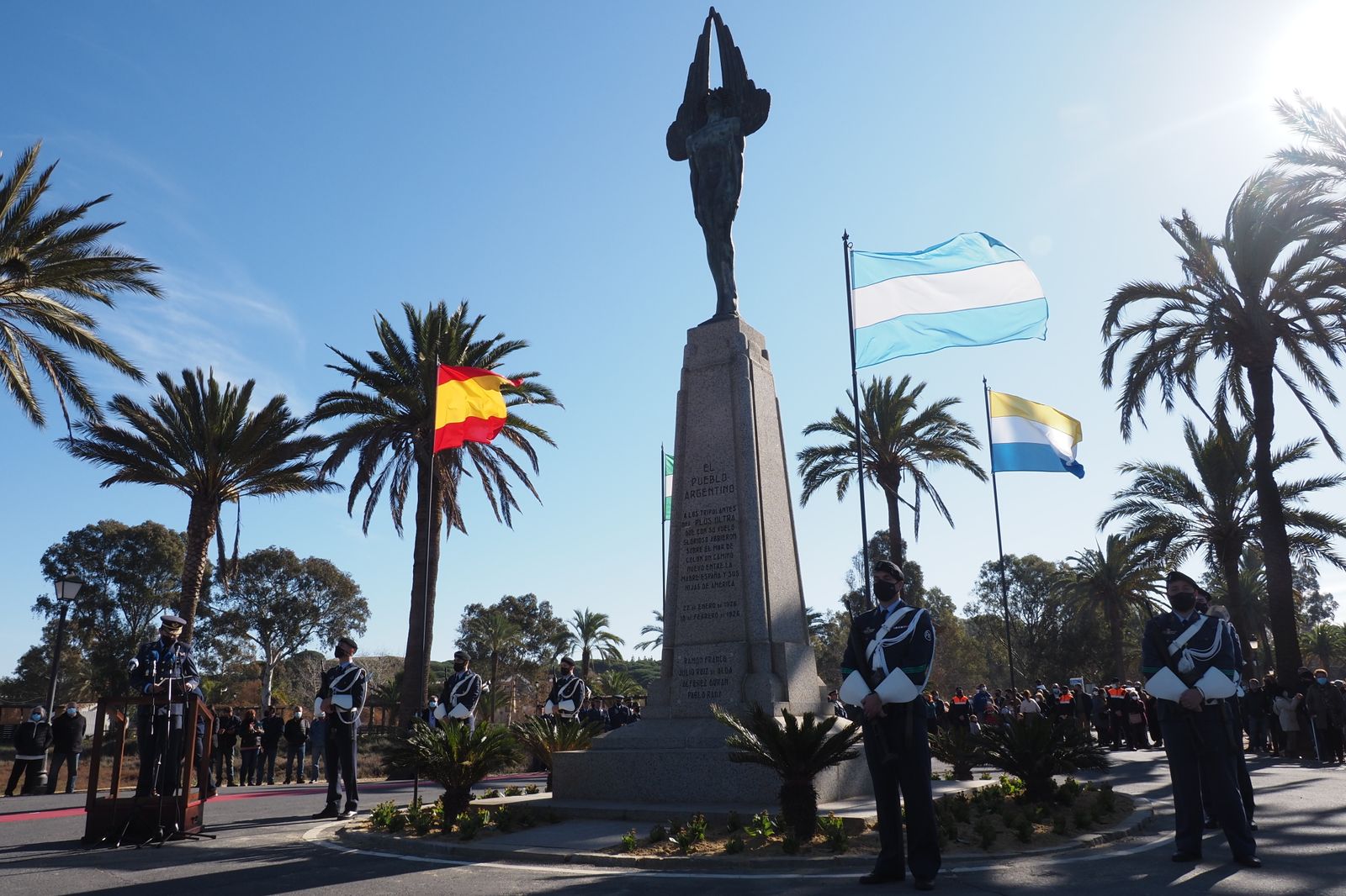 Imágenes de los actos del el 96º Aniversario de la partida del Plus Ultra desde Palos de la Frontera