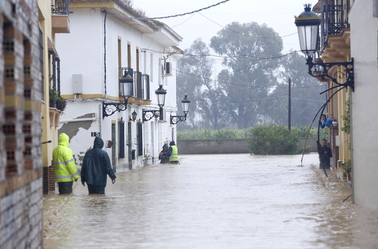 Imágenes de las fuertes lluvias en la provincia