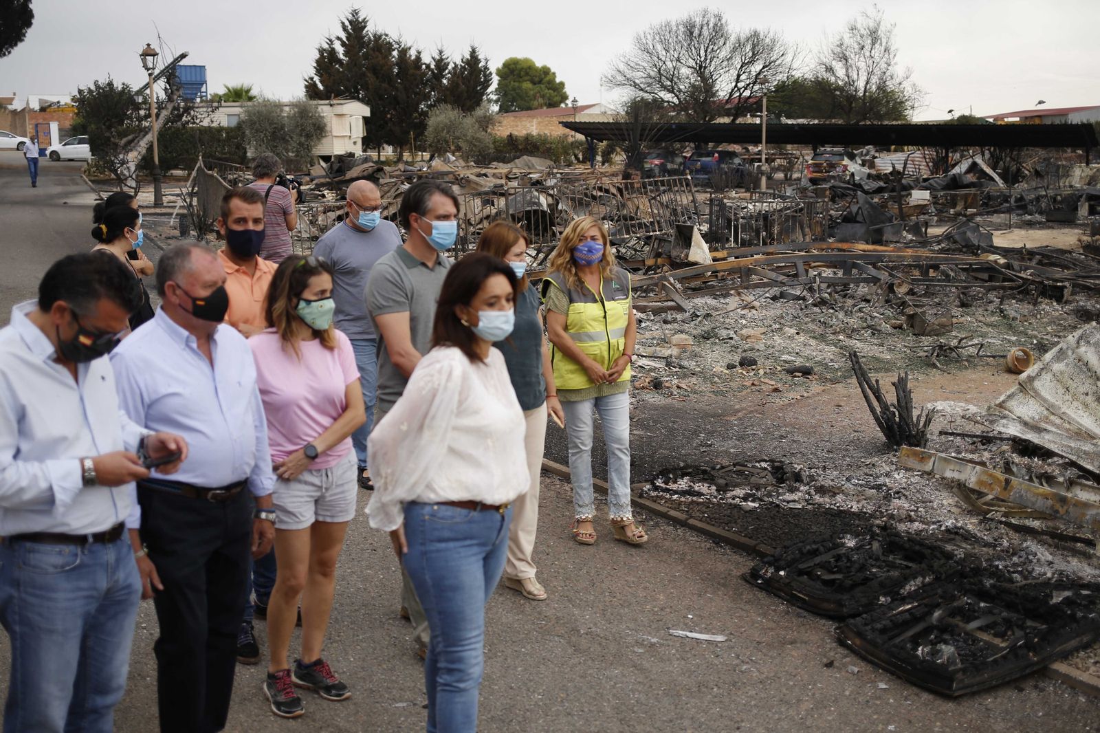 Las fotos del camping de Mollina, arrasado por el incendio