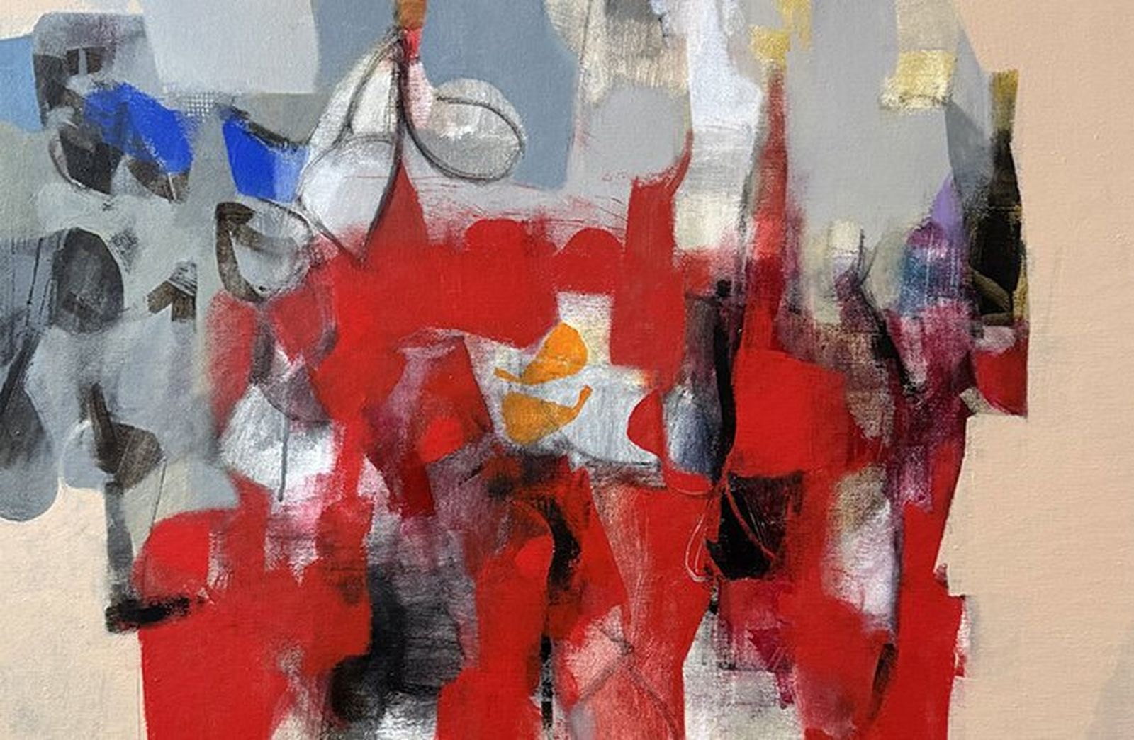 Detalle de una de las obras de Antonio San Martín.