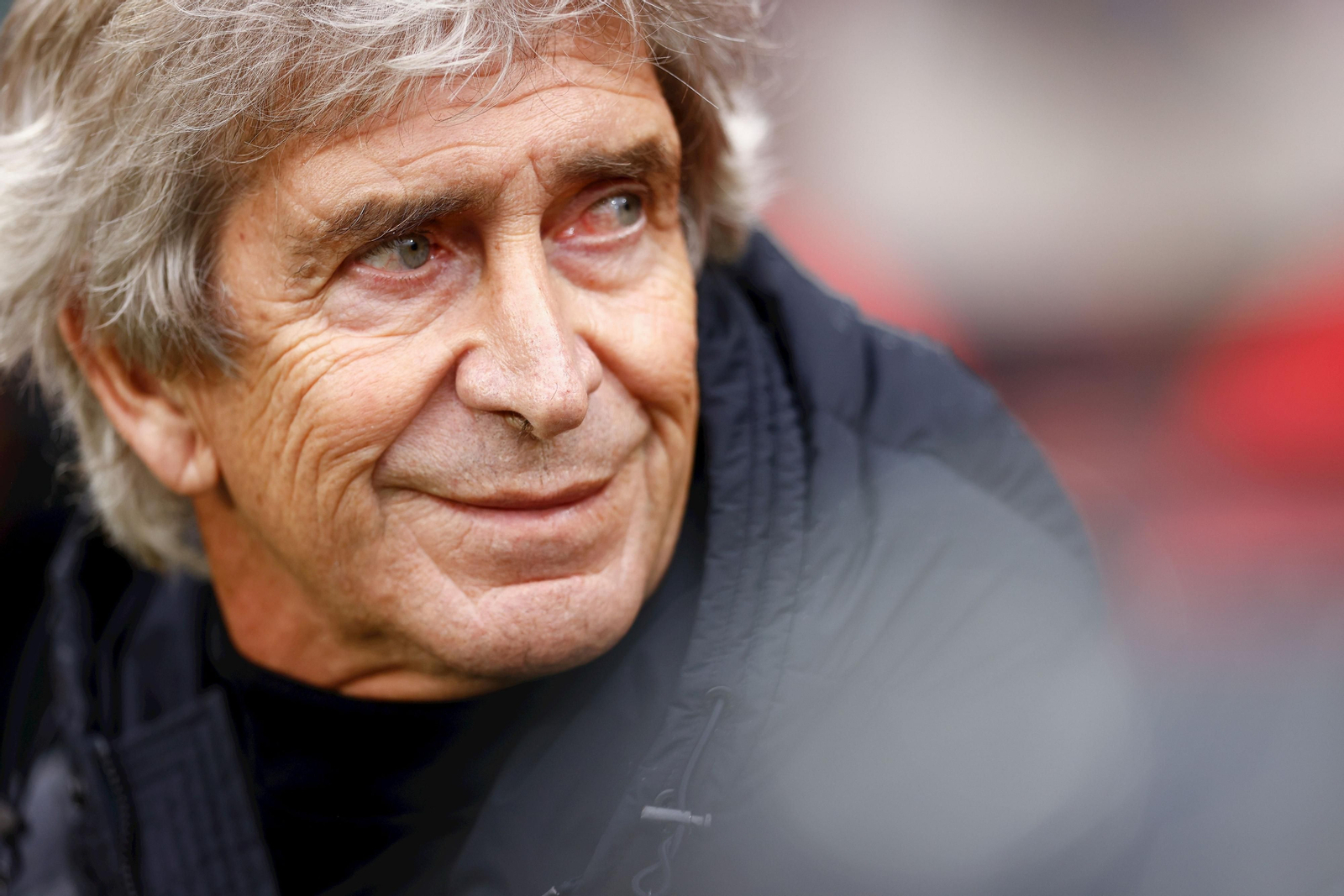 Un primer plano de Manuel Pellegrini, en un momento de la presente temporada.