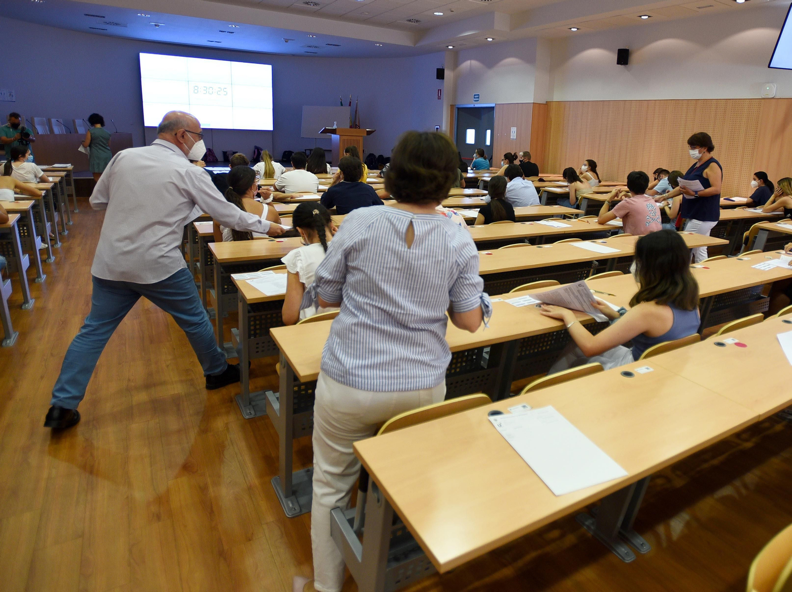 Alumnos de la UCO durante las pruebas del año pasado.
