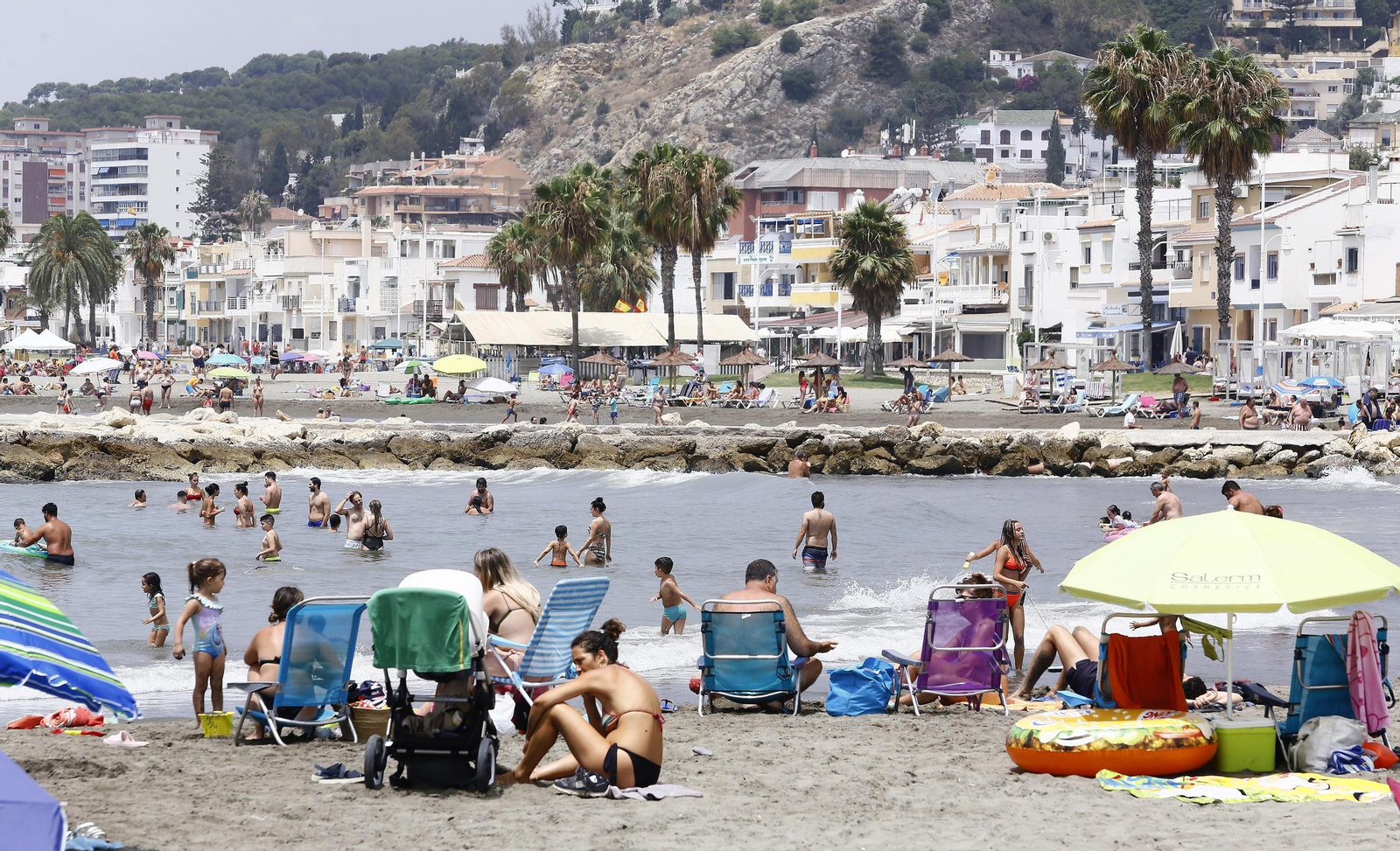 La playa de Pedregalejo.