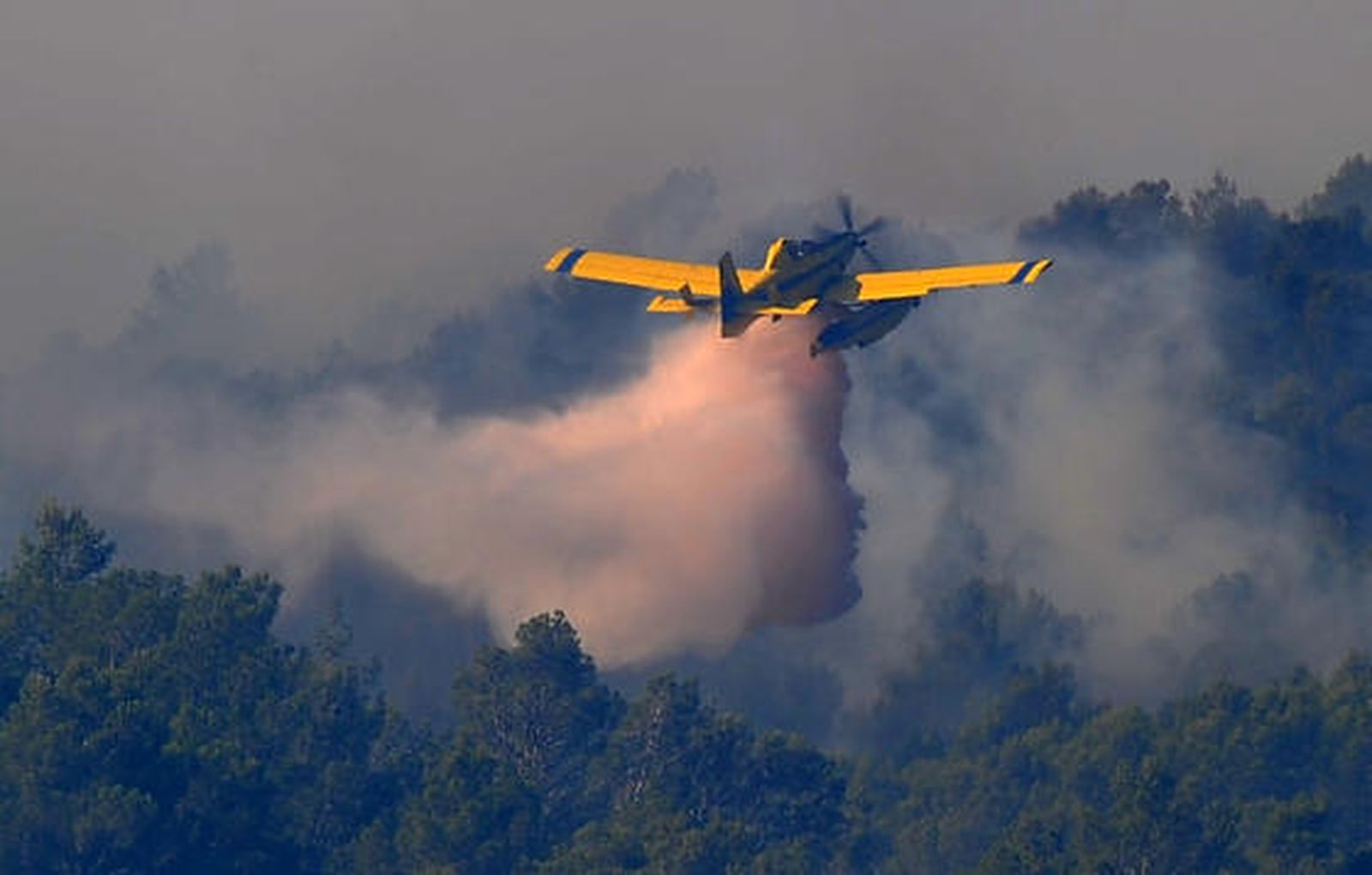 Imágenes del incendio de La Jonquera.

Foto: AFP
