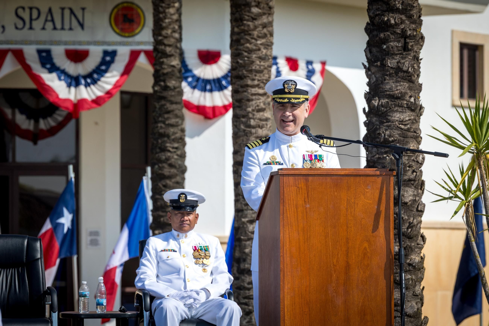 Las imágenes de la ceremonia de cambio de mando de EEUU en la Base de Rota