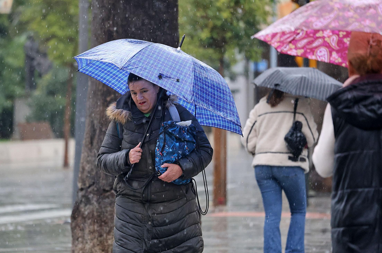 Imágenes del paso de la DANA por Huelva