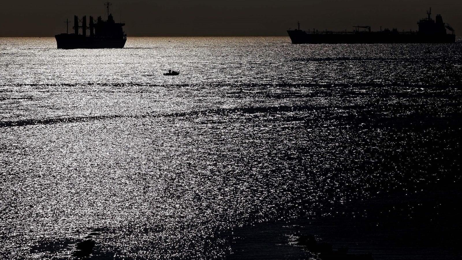 Buques en la Bahía de Algeciras.